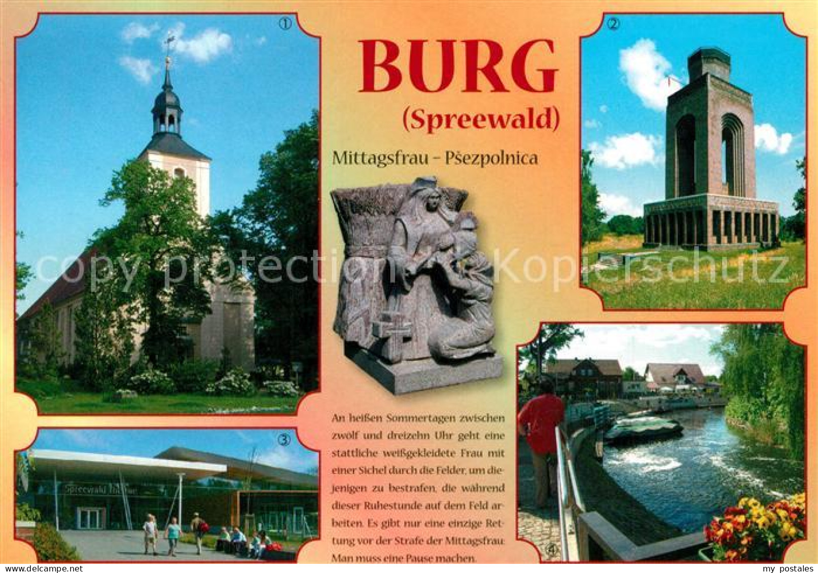 73238475 Burg Spreewald Kirche Bismarckturm Spreewald Therme Spreehafen Chronik  - Burg (Spreewald)