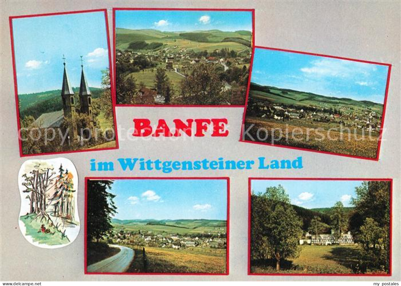73238392 Banfe Kirche Panoramen Banfe - Bad Laasphe