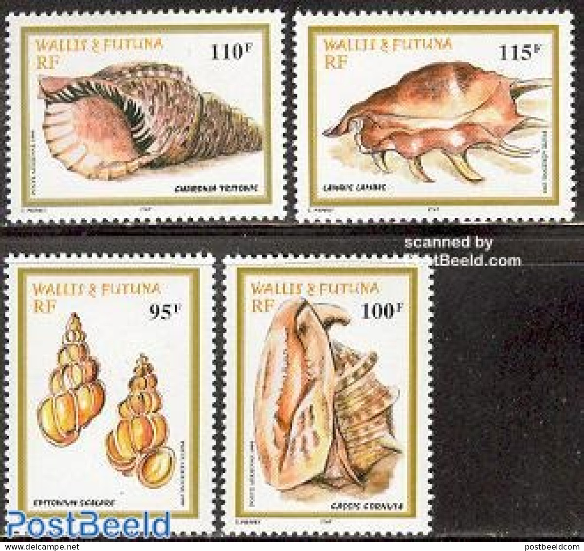 Wallis & Futuna 1999 Shells 4v, Mint NH, Nature - Shells & Crustaceans - Marine Life