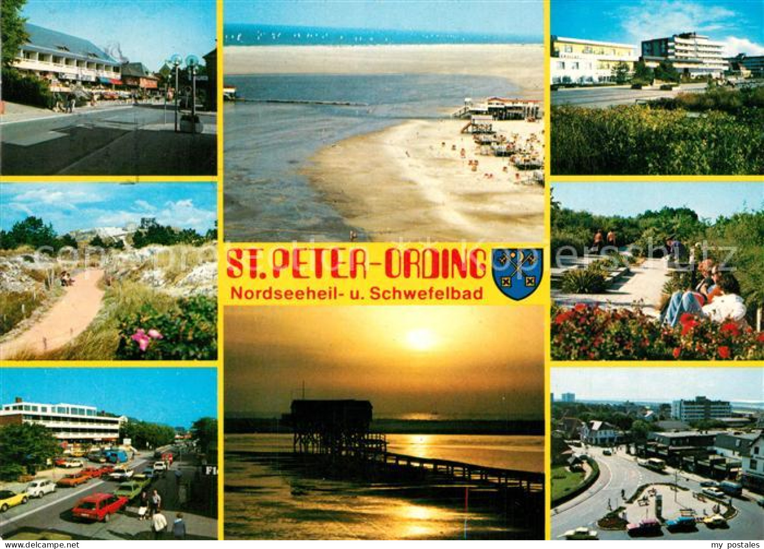 73237609 St Peter-Ording Fliegeraufnahme Strand Seebruecke  St Peter-Ording - St. Peter-Ording