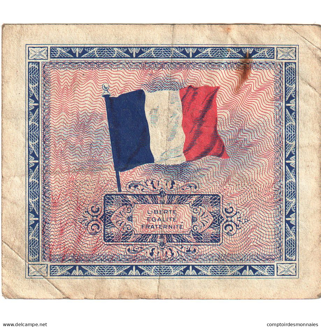 France, 5 Francs, Drapeau/France, 1944, TTB, Fayette:17.01, KM:115a - 1944 Bandiera/Francia