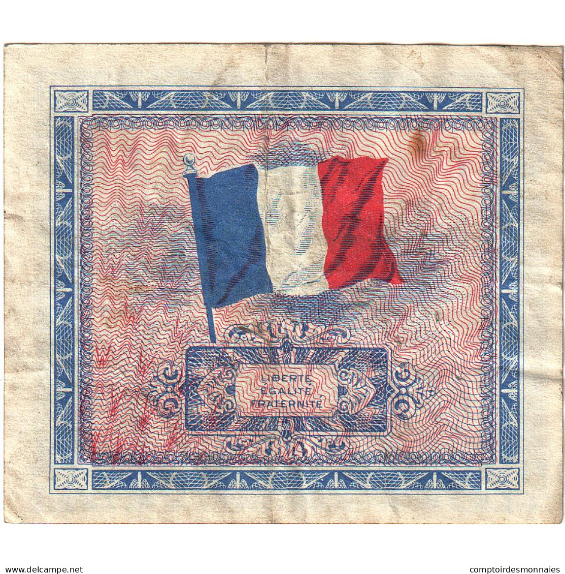 France, 5 Francs, Drapeau/France, 1944, TTB, Fayette:17.01, KM:115a - 1944 Bandiera/Francia