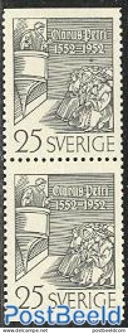 Sweden 1952 O. Petri Booklet Pair, Mint NH, Religion - Religion - Unused Stamps