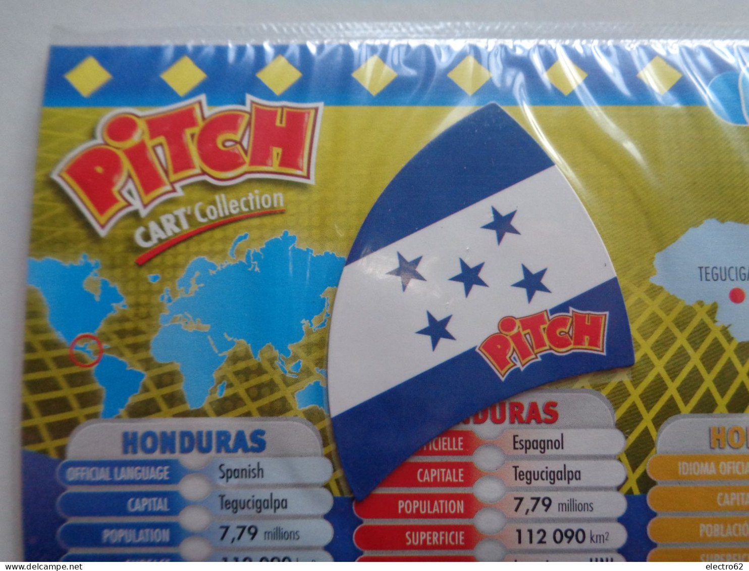 Magnet Pasquier Pitch Drapeau Honduras Tegucigalpa Drapeaux Flag Flags Flagge Flaggen Bandiera Bandiere Bandera Banderas - Toerisme