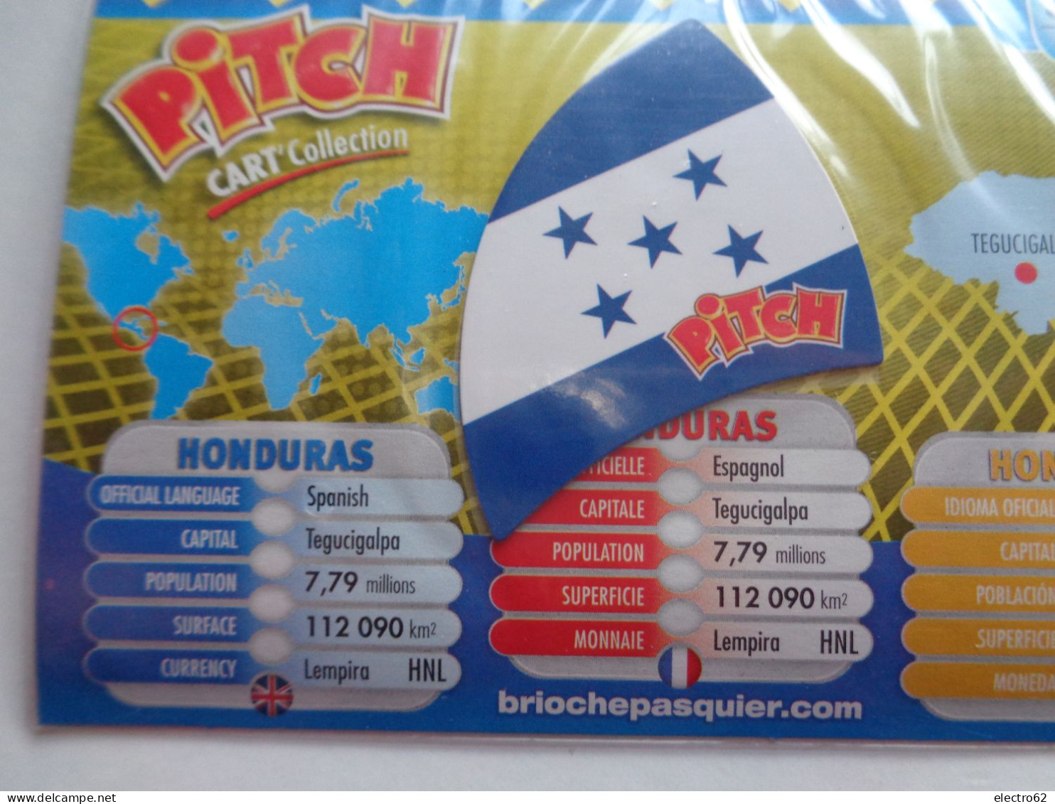 Magnet Pasquier Pitch Drapeau Honduras Tegucigalpa Drapeaux Flag Flags Flagge Flaggen Bandiera Bandiere Bandera Banderas - Tourisme