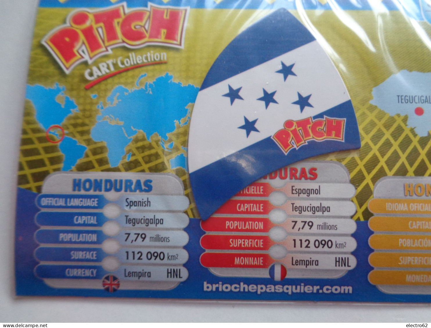 Magnet Pasquier Pitch Drapeau Honduras Tegucigalpa Drapeaux Flag Flags Flagge Flaggen Bandiera Bandiere Bandera Banderas - Turismo