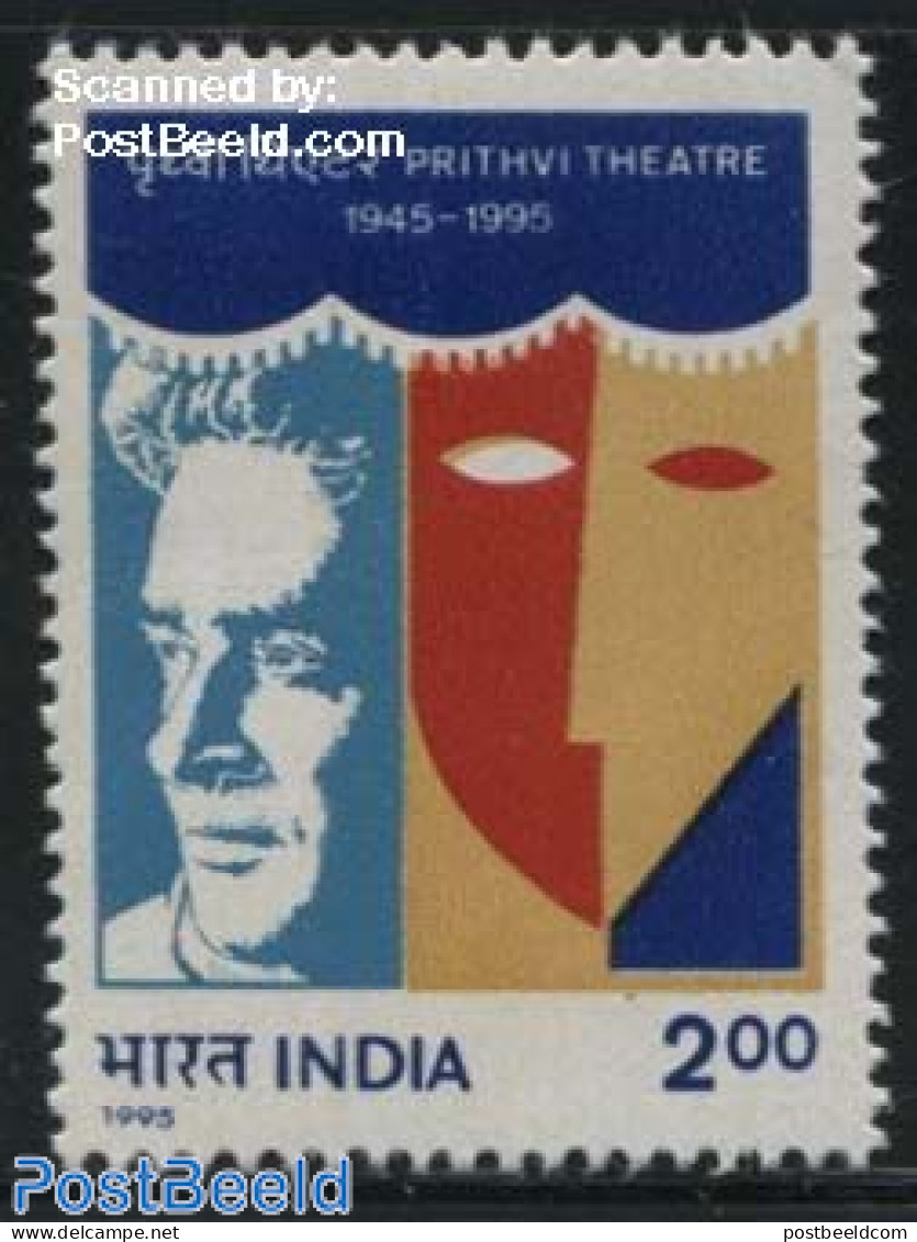 India 1995 Prithvi Theatre 1v, Mint NH, Performance Art - Theatre - Nuovi