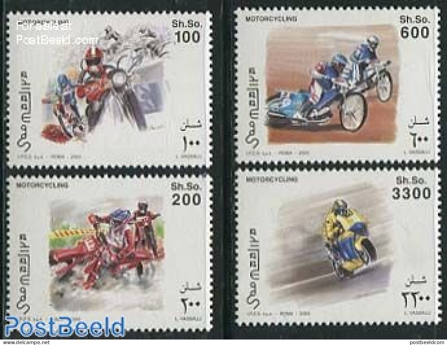 Somalia 2003 Motorcycling 4v, Mint NH, Sport - Transport - Sport (other And Mixed) - Motorcycles - Moto