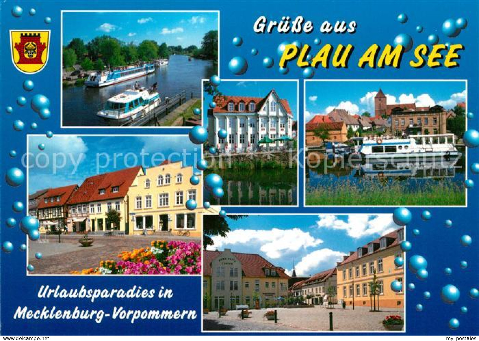 73236062 Plau See Marktplatz Hafen  Cafe Restaurant  Plau See - Plau