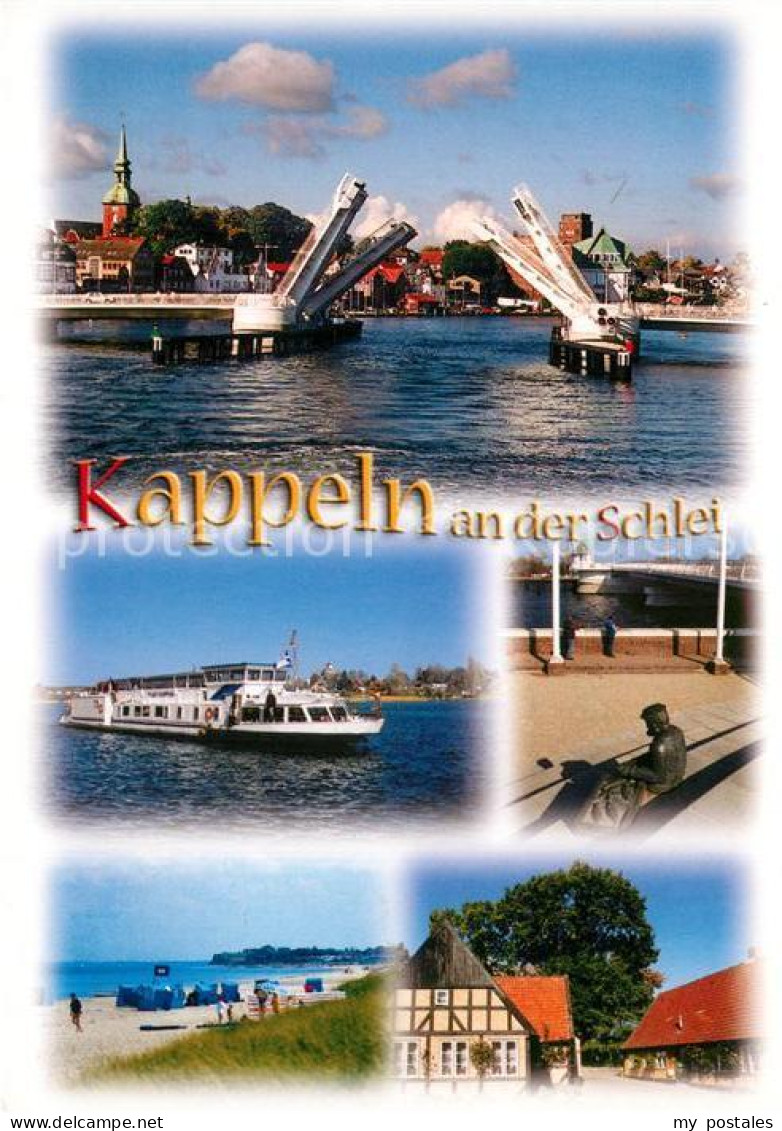 73235104 Kappeln Schlei Hebebruecke Faehrschiff Denkmal Kappeln Schlei - Kappeln / Schlei