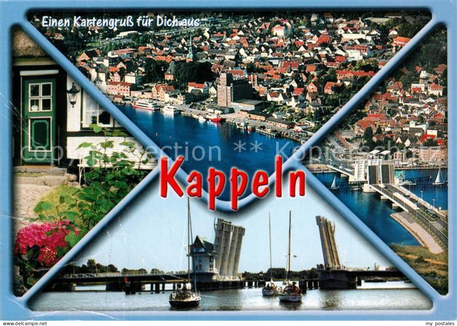 73235102 Kappeln Schlei Fliegeraufnahme Hafen Panorama Kappeln Schlei - Kappeln / Schlei