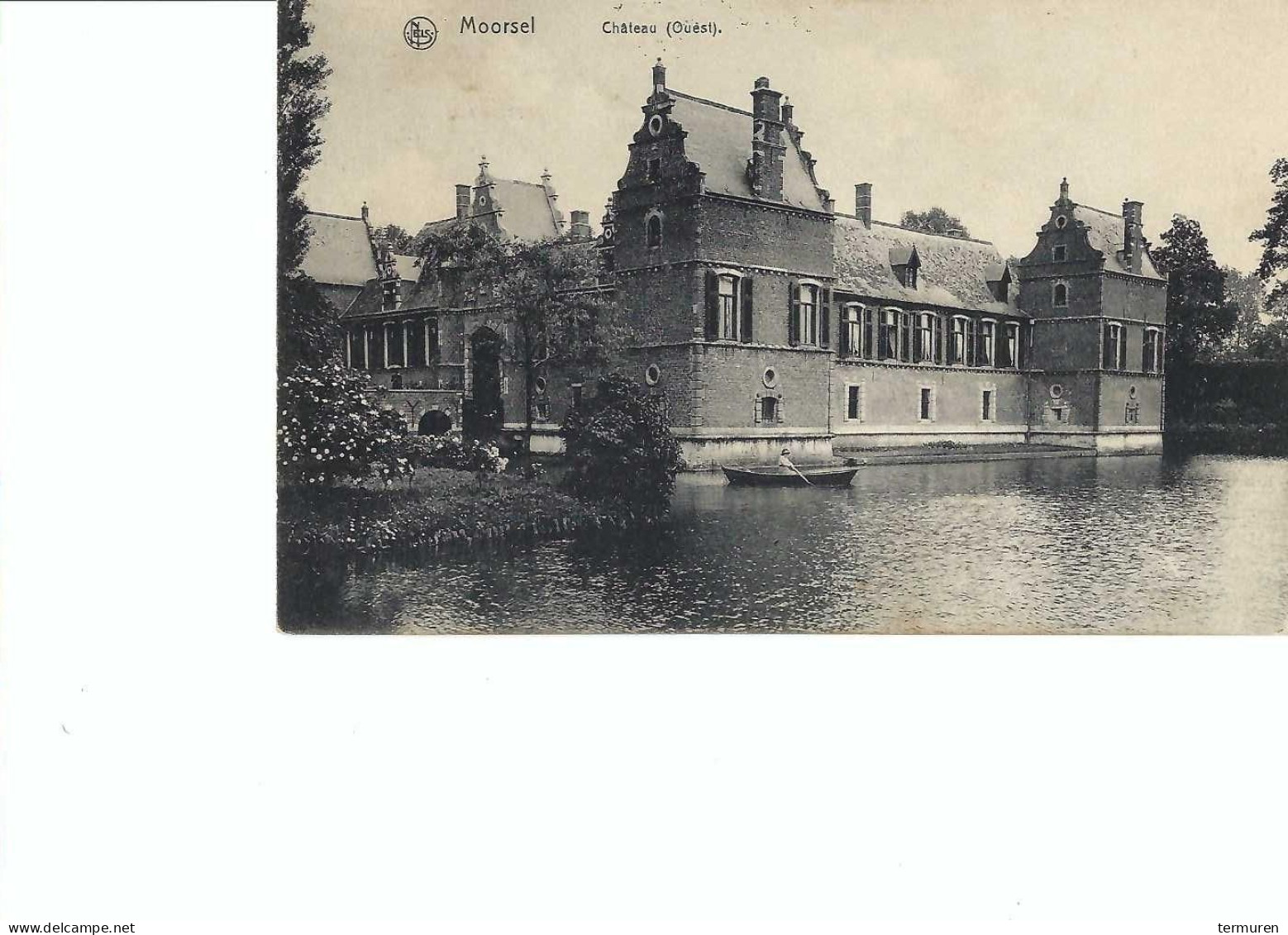 Moorsel:  Chateau -Ouest (uitgave Reyntens-Cooreman) Met Kind In Bootje Op De Walgracht - Aalst