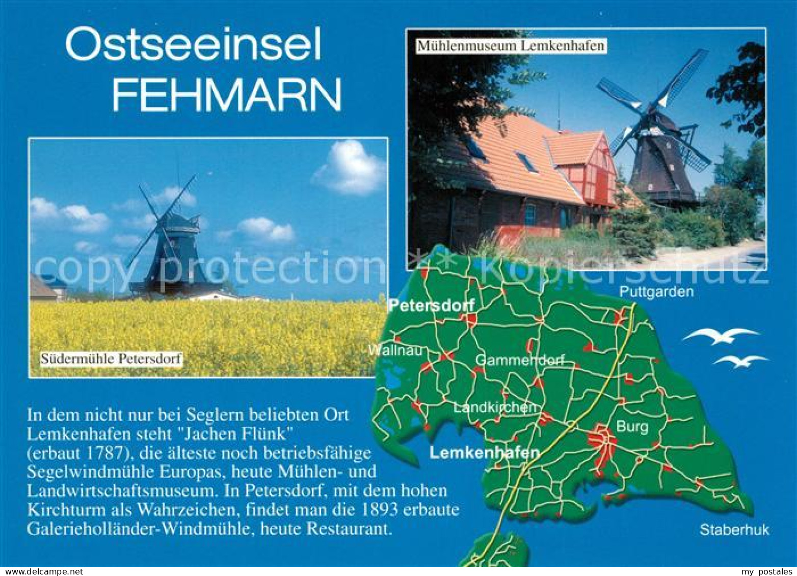 73234175 Fehmarn Muehlenmuseum Lemkenhafen Suedermuehle Petersdorf Fehmarn - Fehmarn