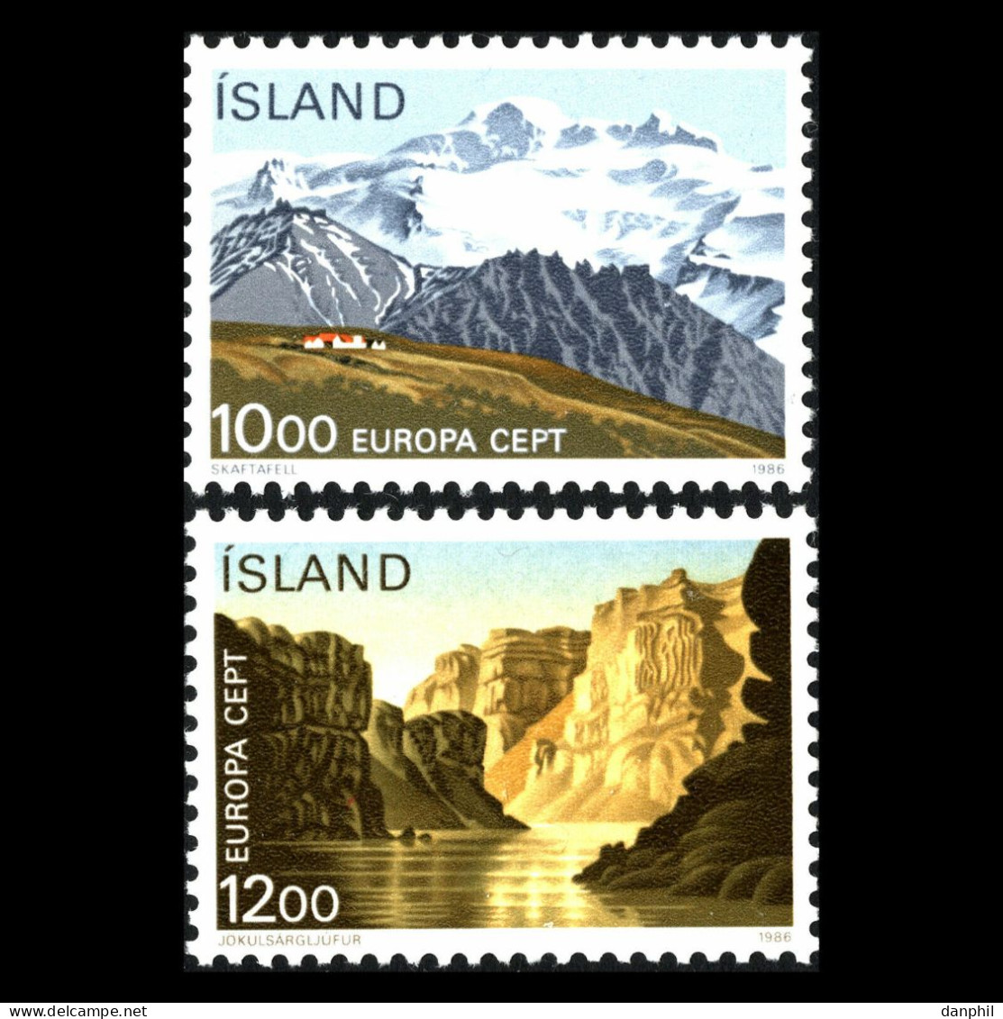 Iceland 1986 Europa CEPT (**) Mi 648-49 - €6,-; Y&T 601-02 - € 16,- - 1986