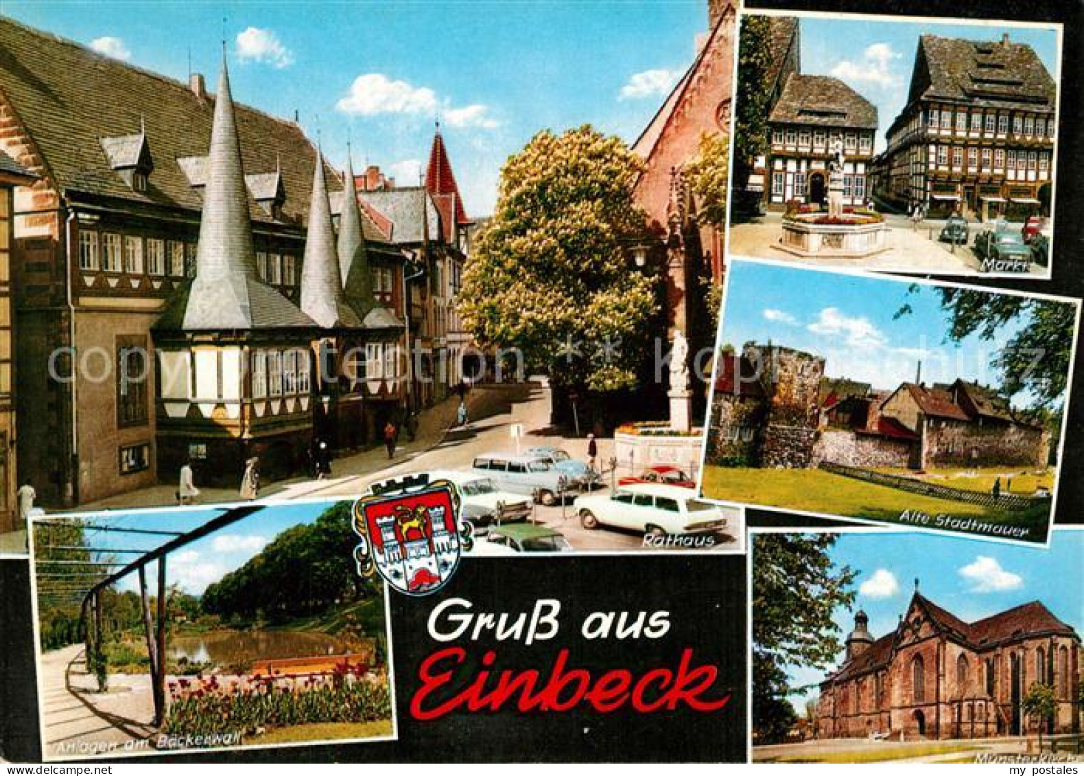 73234147 Einbeck Niedersachsen Muenster Rathaus Stadtmauer Markt Einbeck Nieders - Einbeck