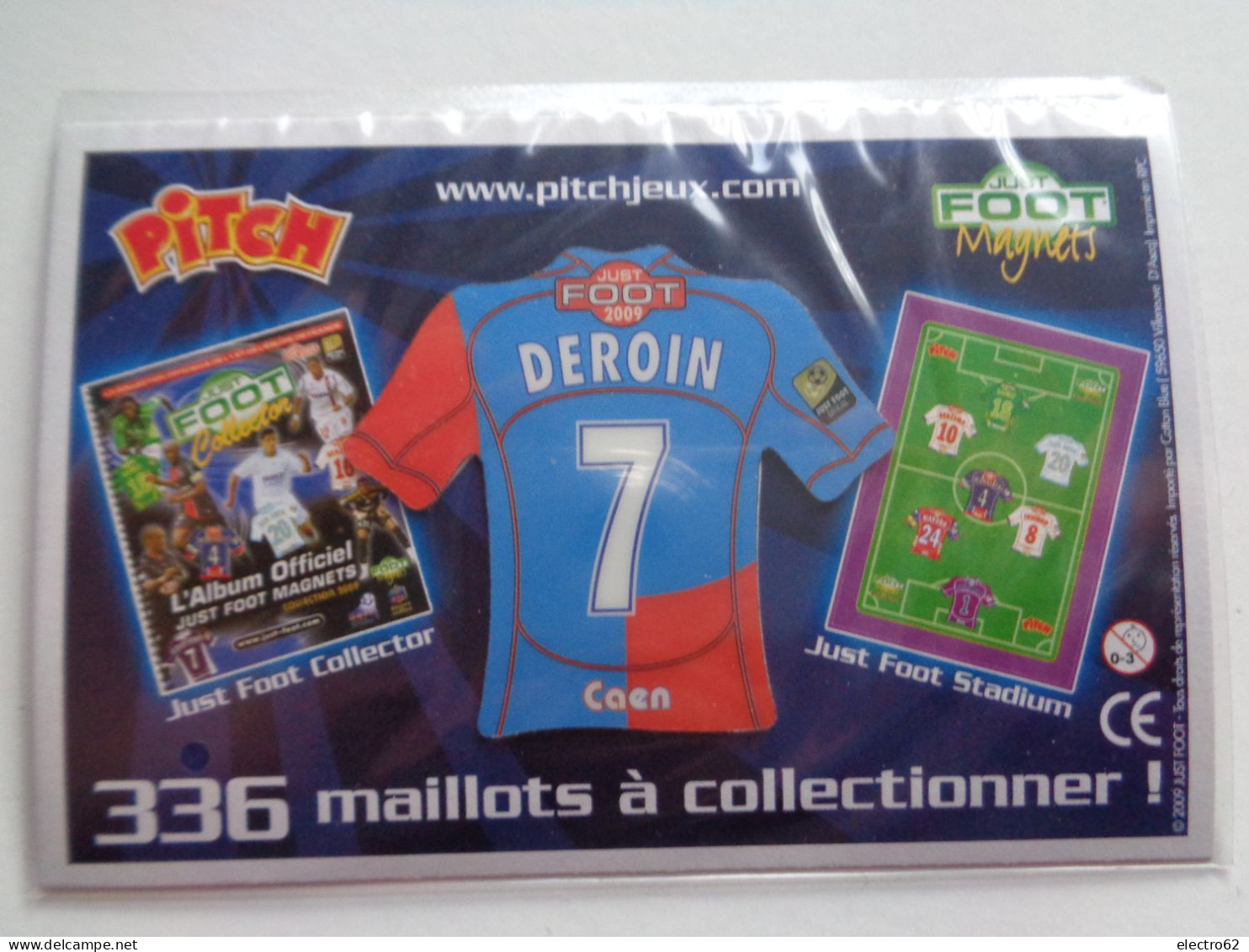 Magnet Football Pasquier Pitch Caen Deroin Foot Soccer Calcio Fùtbol Fußball Voetbal Fotball Futebol - Deportes