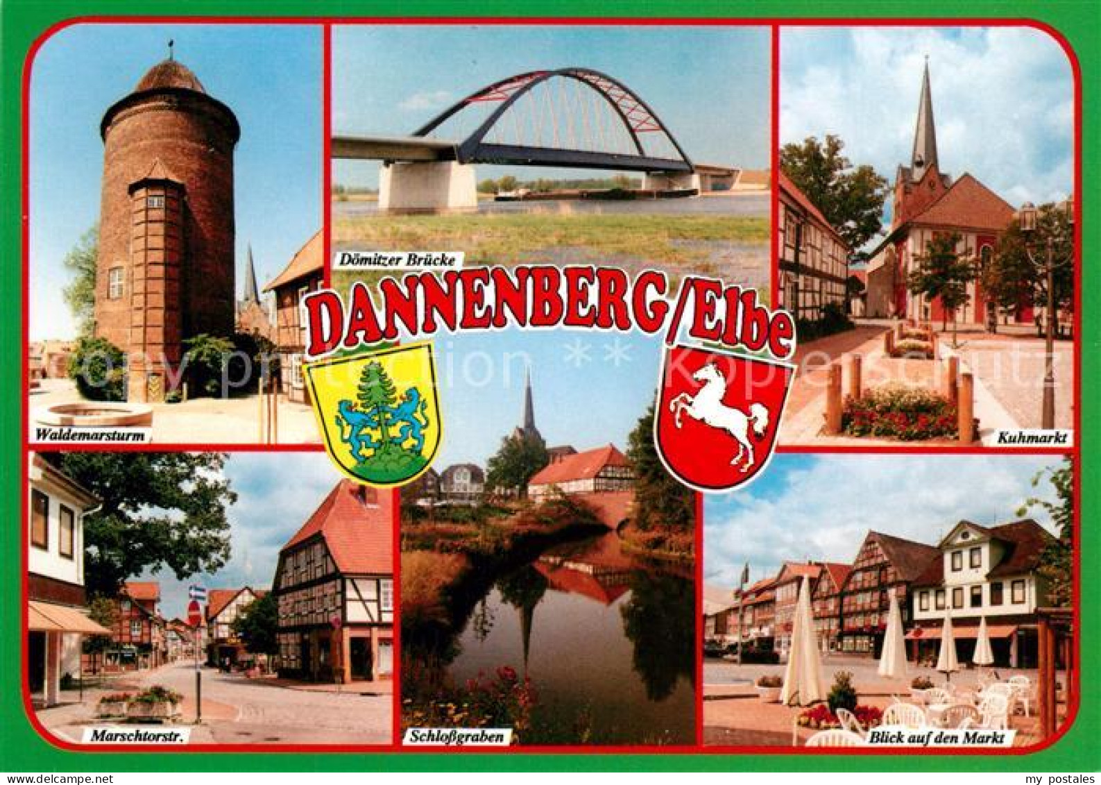 73234071 Dannenberg Elbe Waldemarsturm Doemitzer Bruecke Kuhmarkt Schlossgraben  - Dannenberg