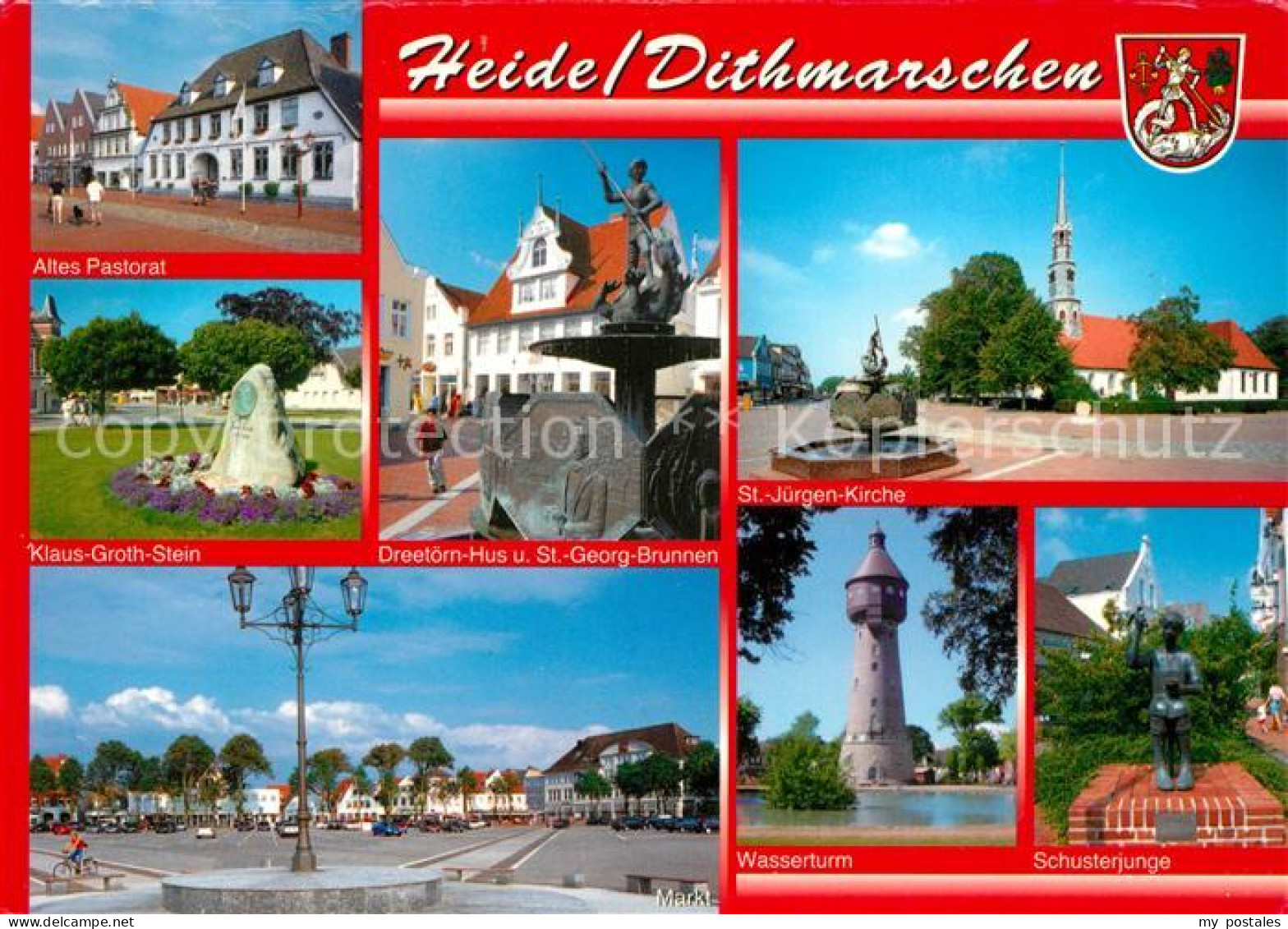 73234054 Heide Dithmarschen Altes Pastorat Klaus Groth Stein Schusterjunge Wasse - Heide