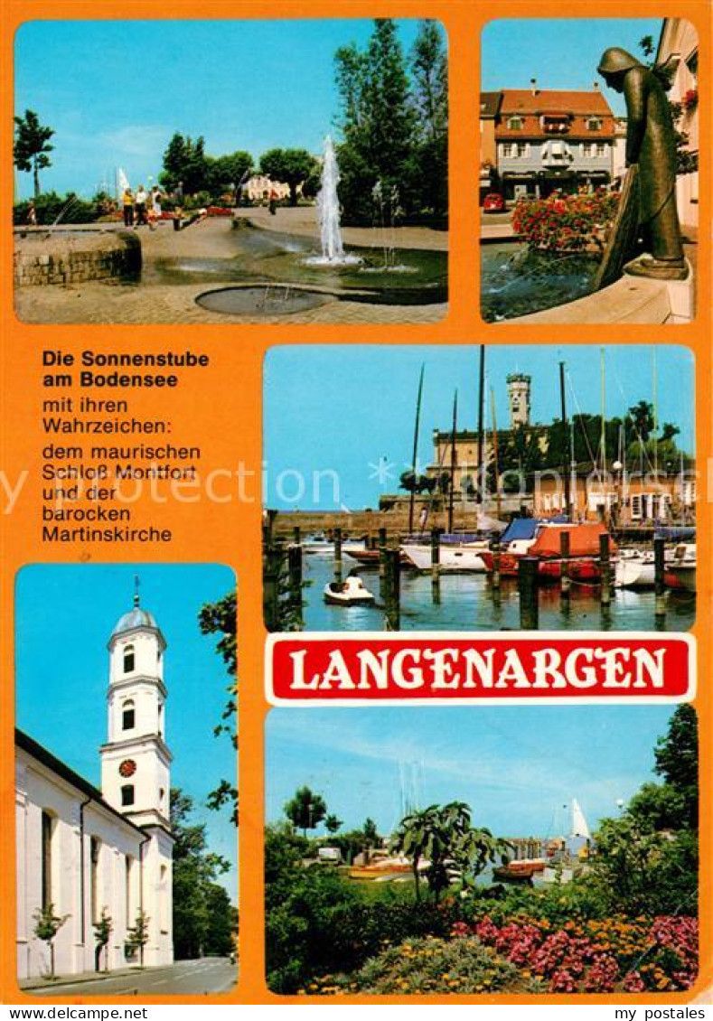 73234021 Langenargen Bodensee Schloss Montfort Martinskirche Hafen Parkanlage  L - Langenargen