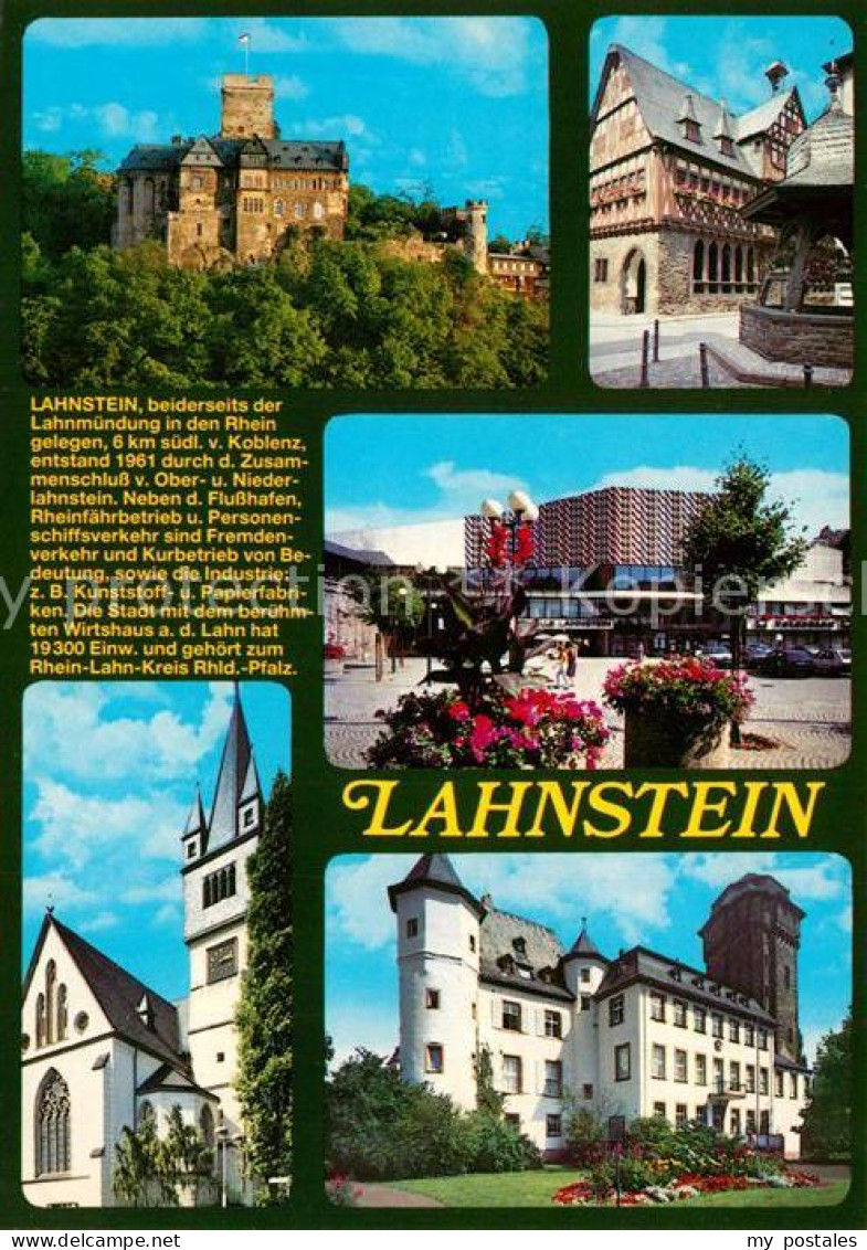 73234019 Lahnstein Schloss Martinsburg Burg Lahneck Chronik Lahnstein - Lahnstein