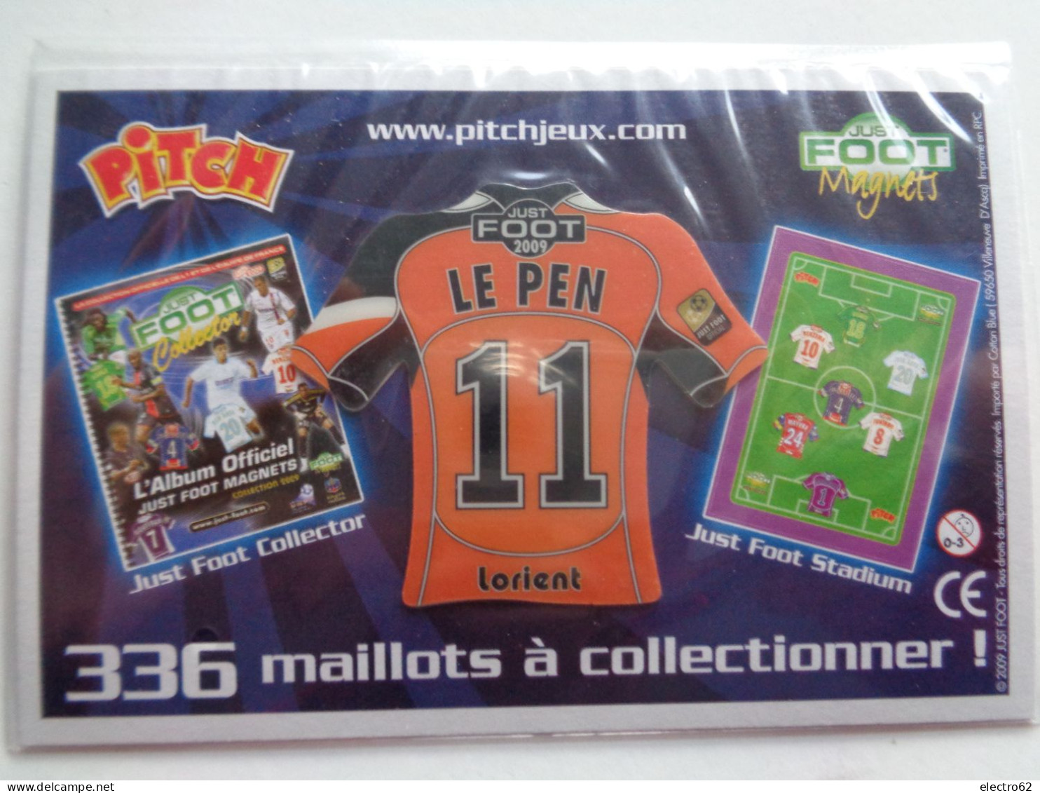 Magnet Football Pasquier Pitch Lorient Le Pen Foot Fotball Voetbal Fußball Fútbol Calcio Soccer Futebol - Sport