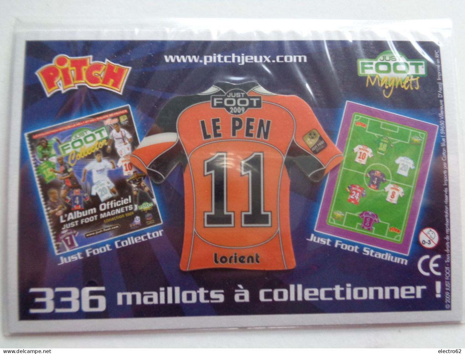 Magnet Football Pasquier Pitch Lorient Le Pen Foot Fotball Voetbal Fußball Fútbol Calcio Soccer Futebol - Deportes