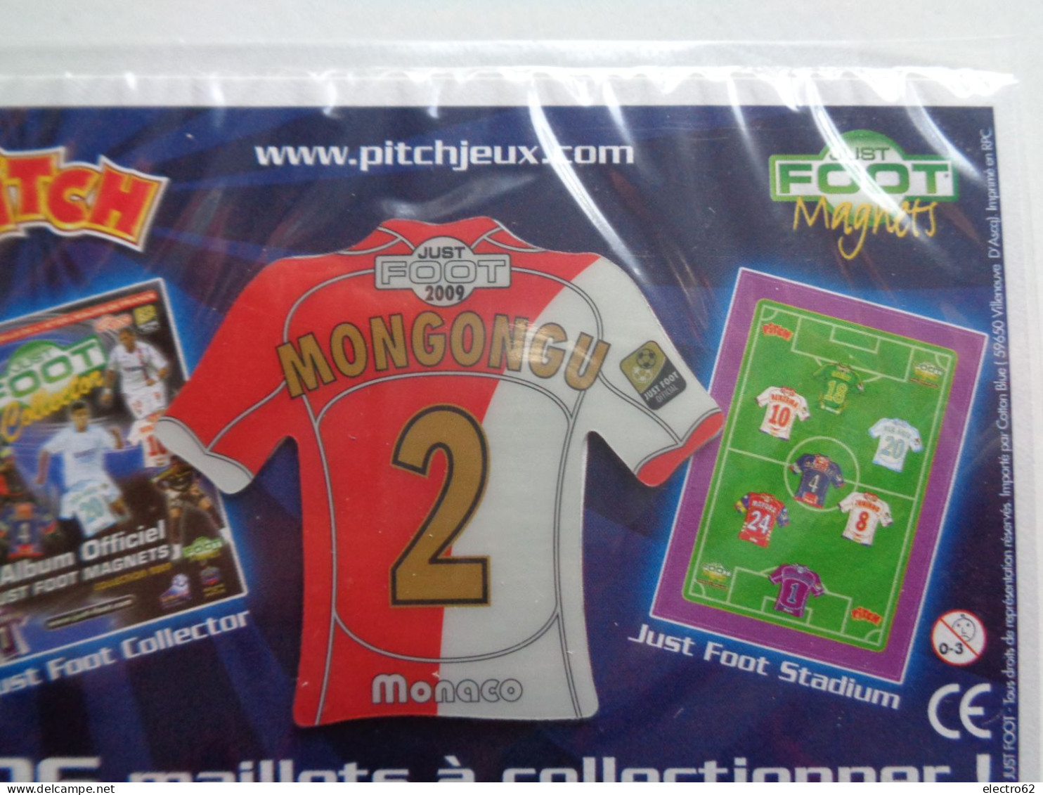 Magnet Football Pasquier Pitch Monaco Mongongu Foot Calcio Soccer Fußball Voetbal Fotball Fútbol Futebol - Sports