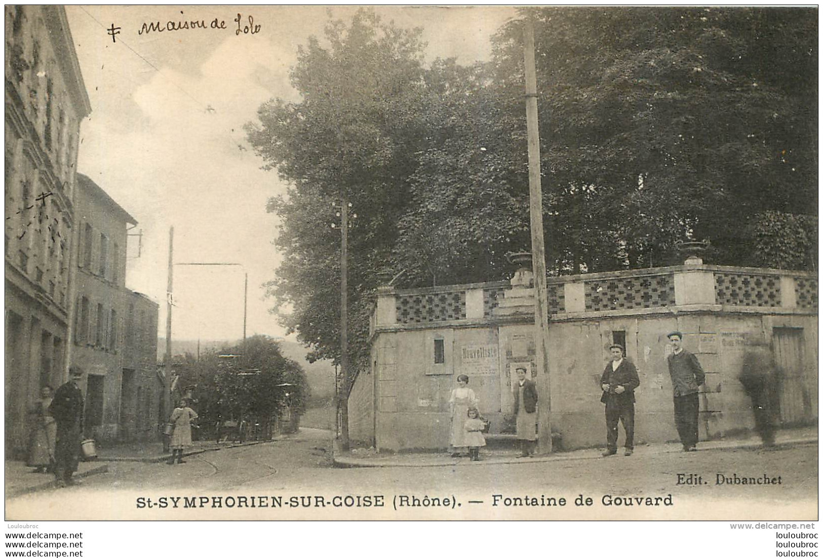 SAINT SYMPHORIEN SUR COISE FONTAINE DE GOUVARD - Saint-Symphorien-sur-Coise