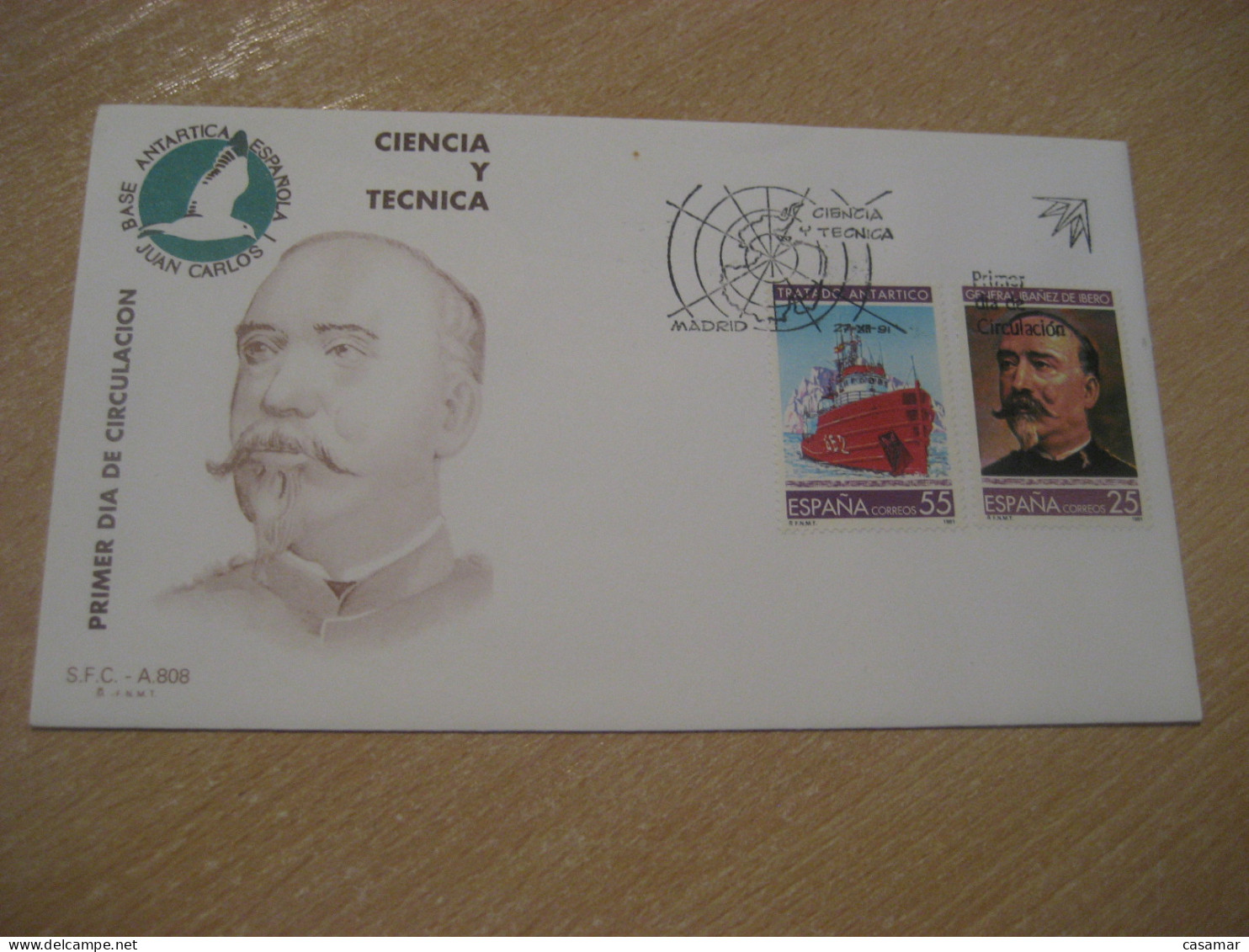 BARCELONA 1991 Antarctic Treaty Base Juan Carlos I FDC Cover SPAIN South Pole Polar Antarctique Antarctics Antarctica - Tratado Antártico