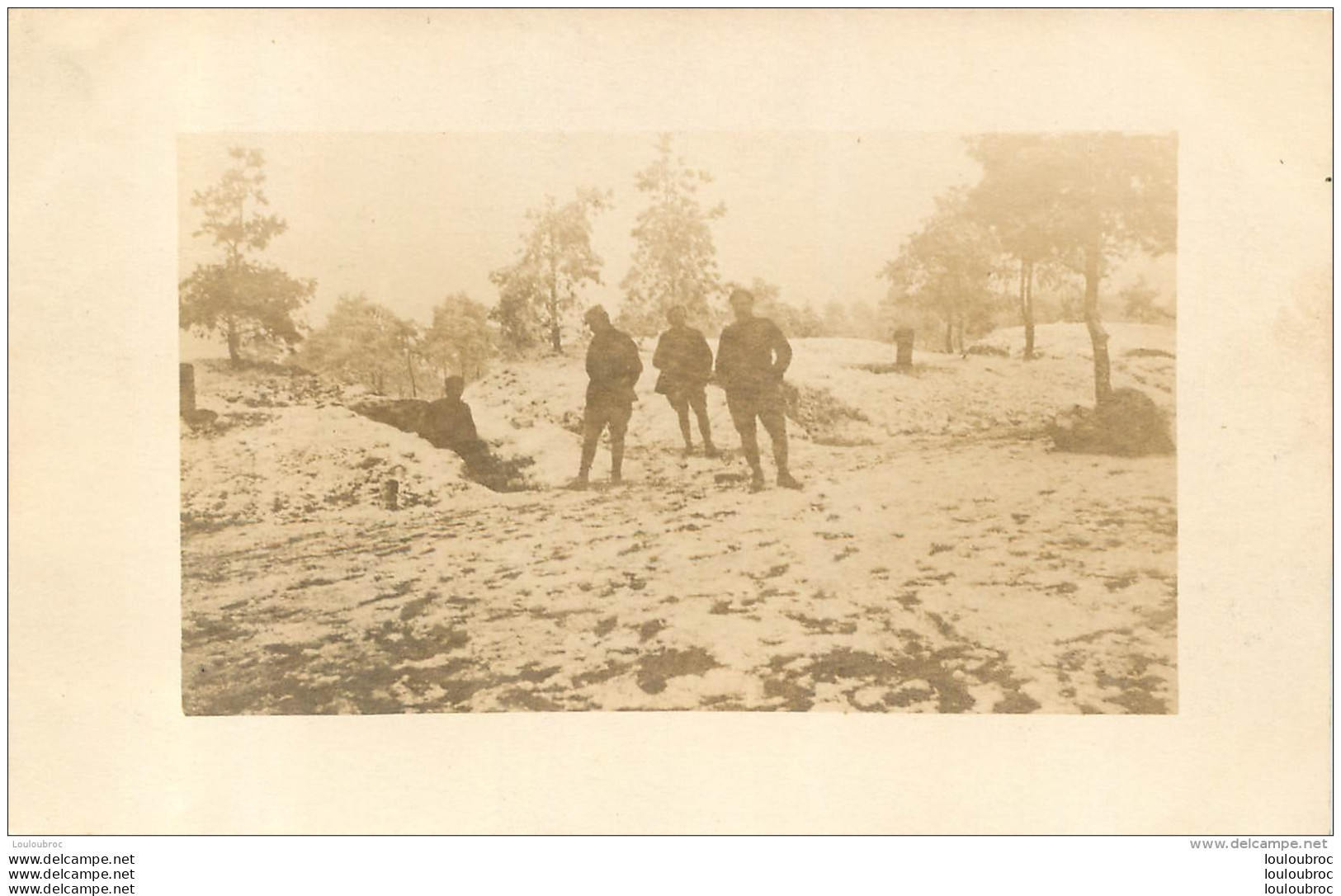 CARTE PHOTO  NOTEE AU VERSO  VALLON DES PINS - Te Identificeren