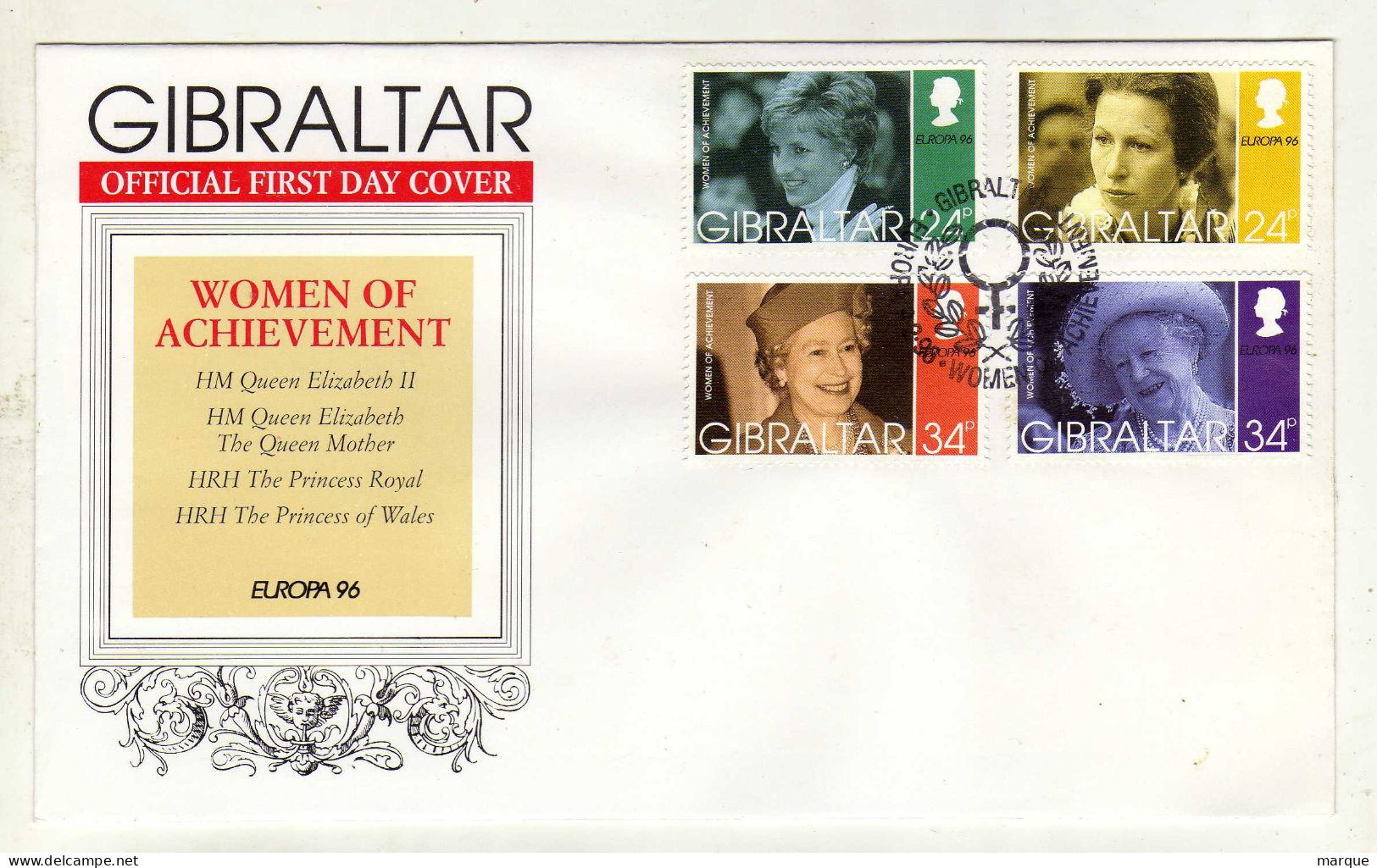 Enveloppe 1er Jour GIBRALTAR Oblitération 09/02/1996 - Gibraltar