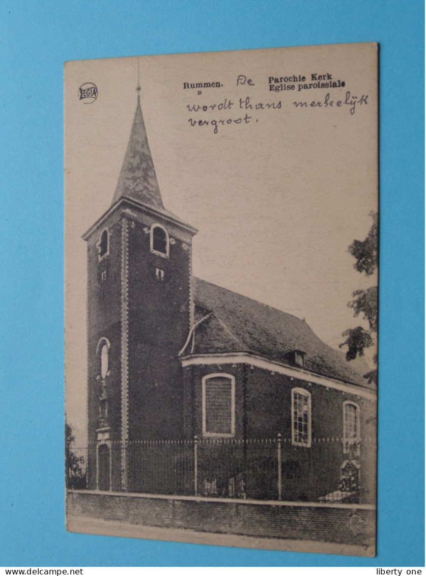 RUMMEN Parochie Kerk ( Beschreven > Zie Foto's )  ( Edit.: Adrien Rietjens / Legia ) Anno 19?? ( Zie / Voir SCANS ) ! - Geetbets