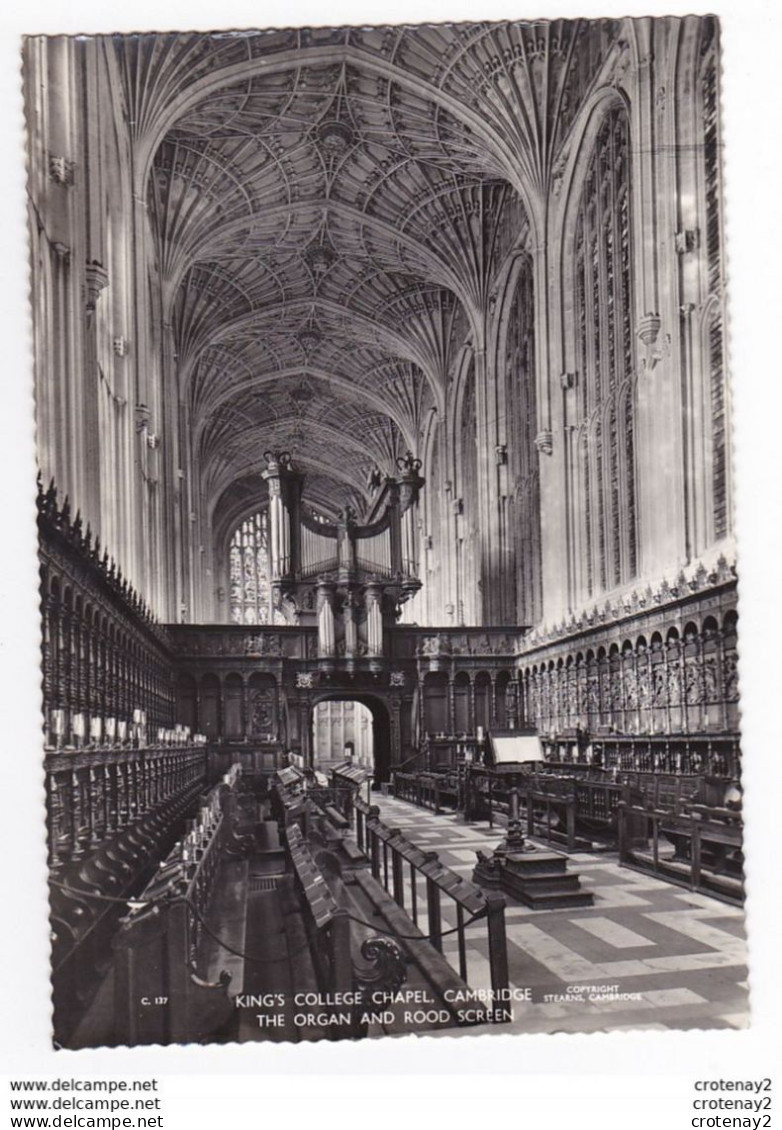 RU Angleterre King's College Chapel Cambridge The Organ And Rood Screen VOIR ZOOM Bel Orgue VOIR DOS - Andere & Zonder Classificatie