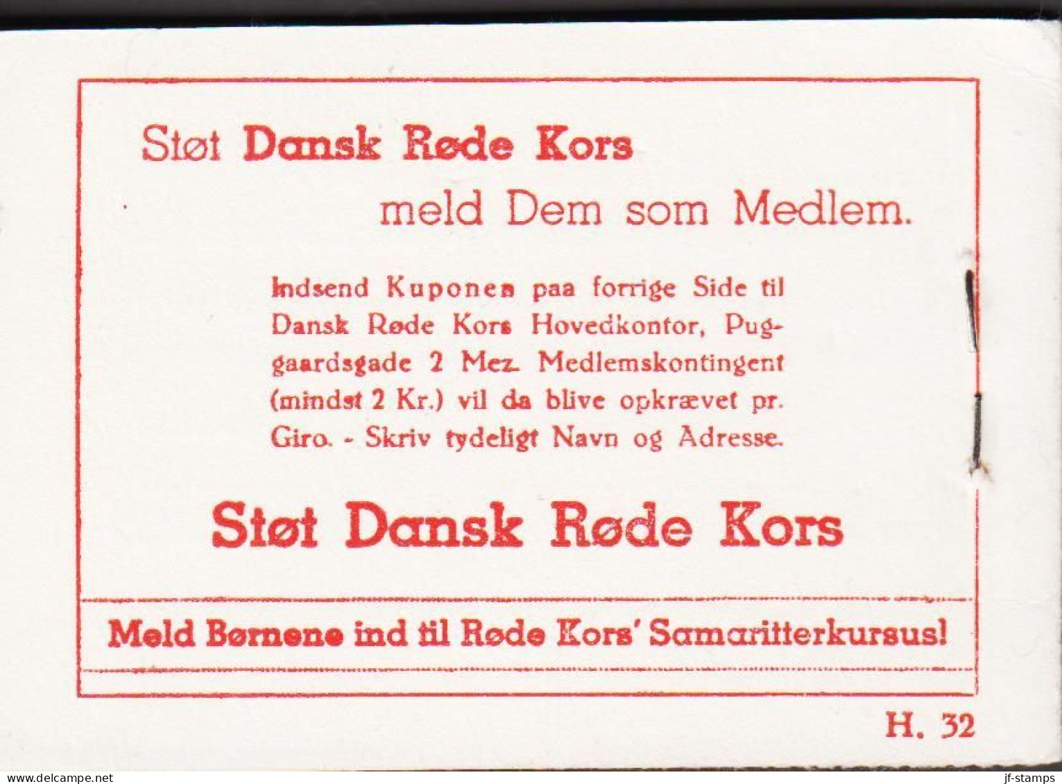 1940. DANMARK. 2 KRONER. BOOKLET With 8 Stk. 10 øre + 8 Stk 10 + 3 ØRE Red Cross  + 4 X 10... (AFA 2 KR - 12) - JF541633 - Booklets