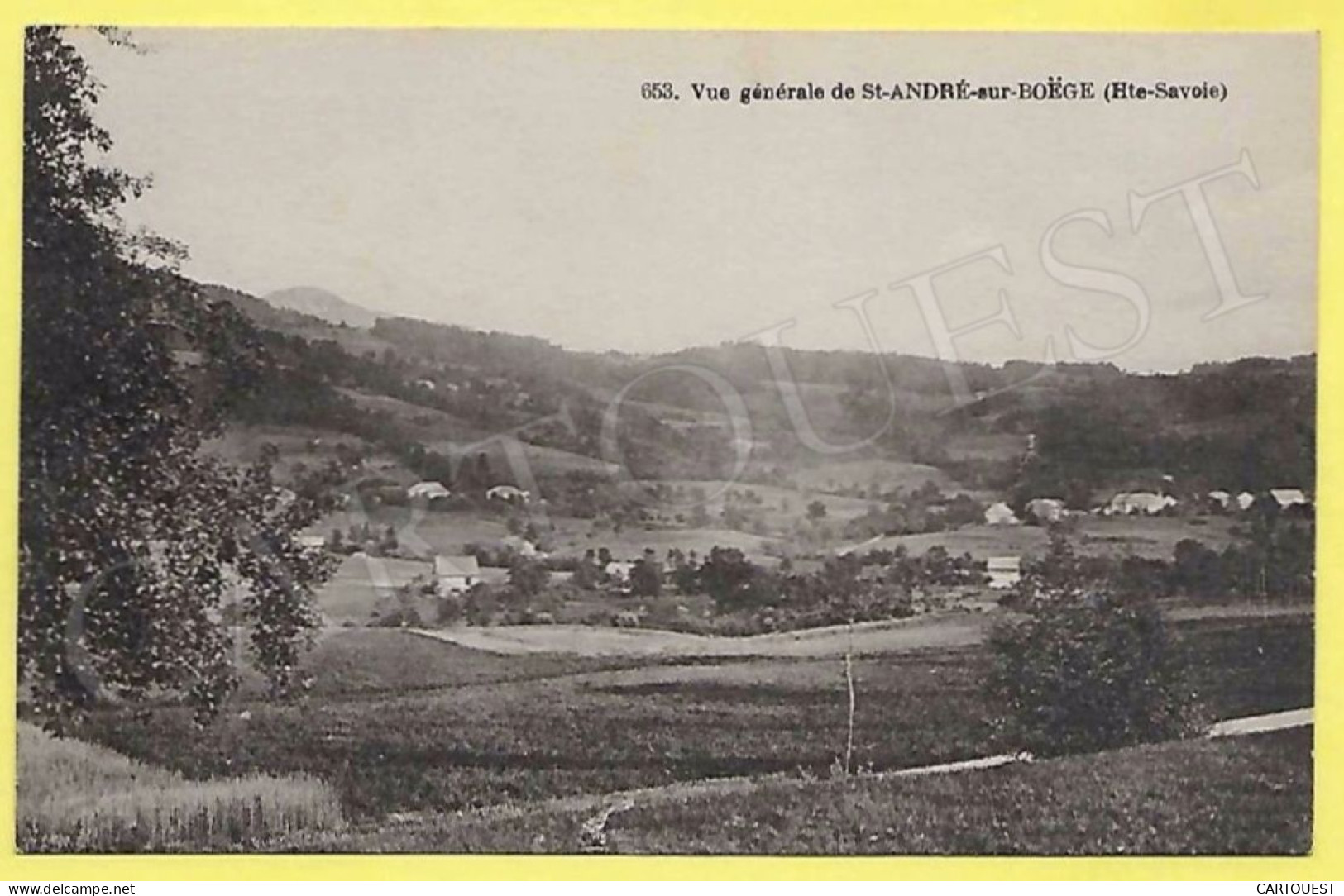 CPA 74 BOEGE - Saint André - Vue Générale ( Peu Commune ) - Boëge
