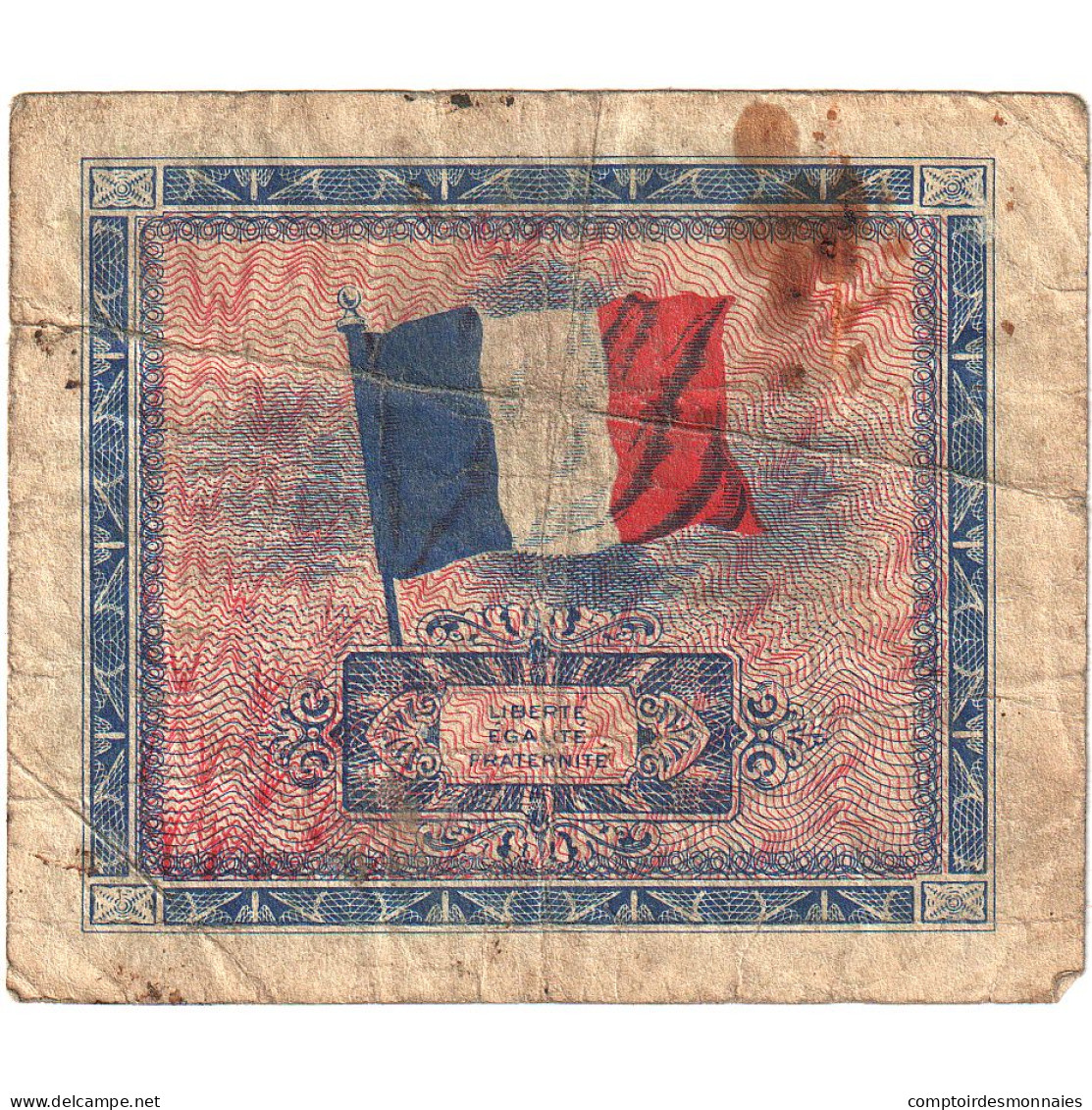 France, 10 Francs, Drapeau/France, 1944, SÉRIE 1944, B, Fayette:VF18.01 - 1944 Vlag/Frankrijk