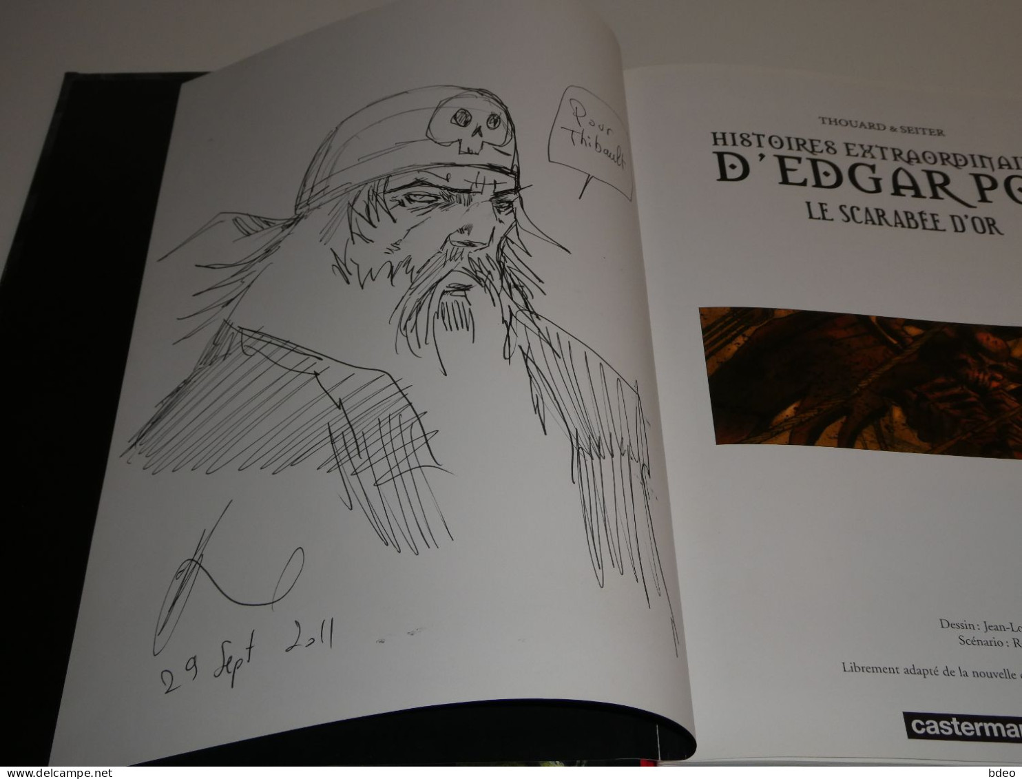 EO HISTOIRES EXTRAORDINAIRES D'EDGAR TOME 1 + DEDICACE THOUARD / BE