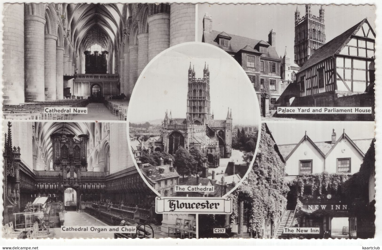 Glouchester: Cathedral Nav, Organ And Choir, Palace Yard, The New Inn - (England, U.K.) - 1960 - Gloucester