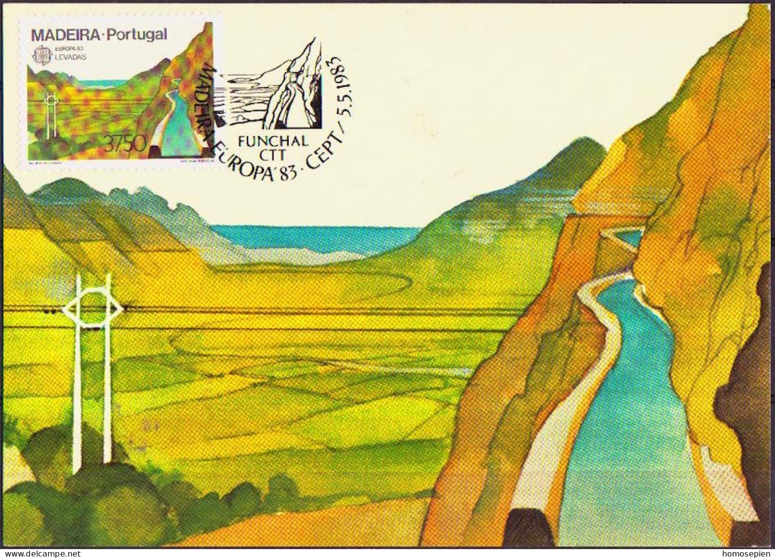 Europa CEPT 1983 Madère - Madeira - Portugal CM Y&T N°89 - Michel N°MK84 - 37,50e EUROPA - 1983