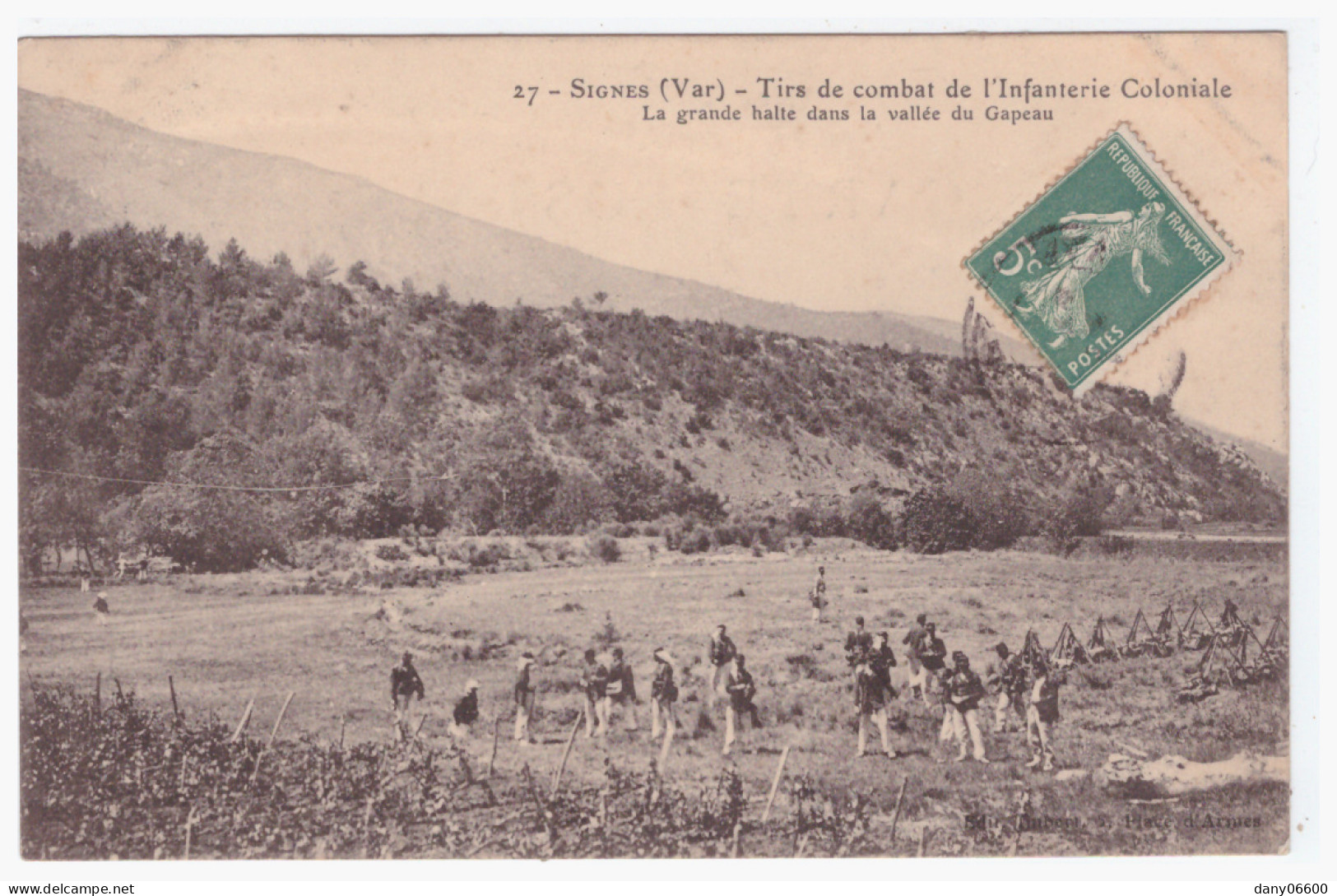 SIGNES - Tirs De Combat De L'Infanterie Coloniale - La Grande Halte Dans La Vallée Du Gapeau (carte Animée) - Signes
