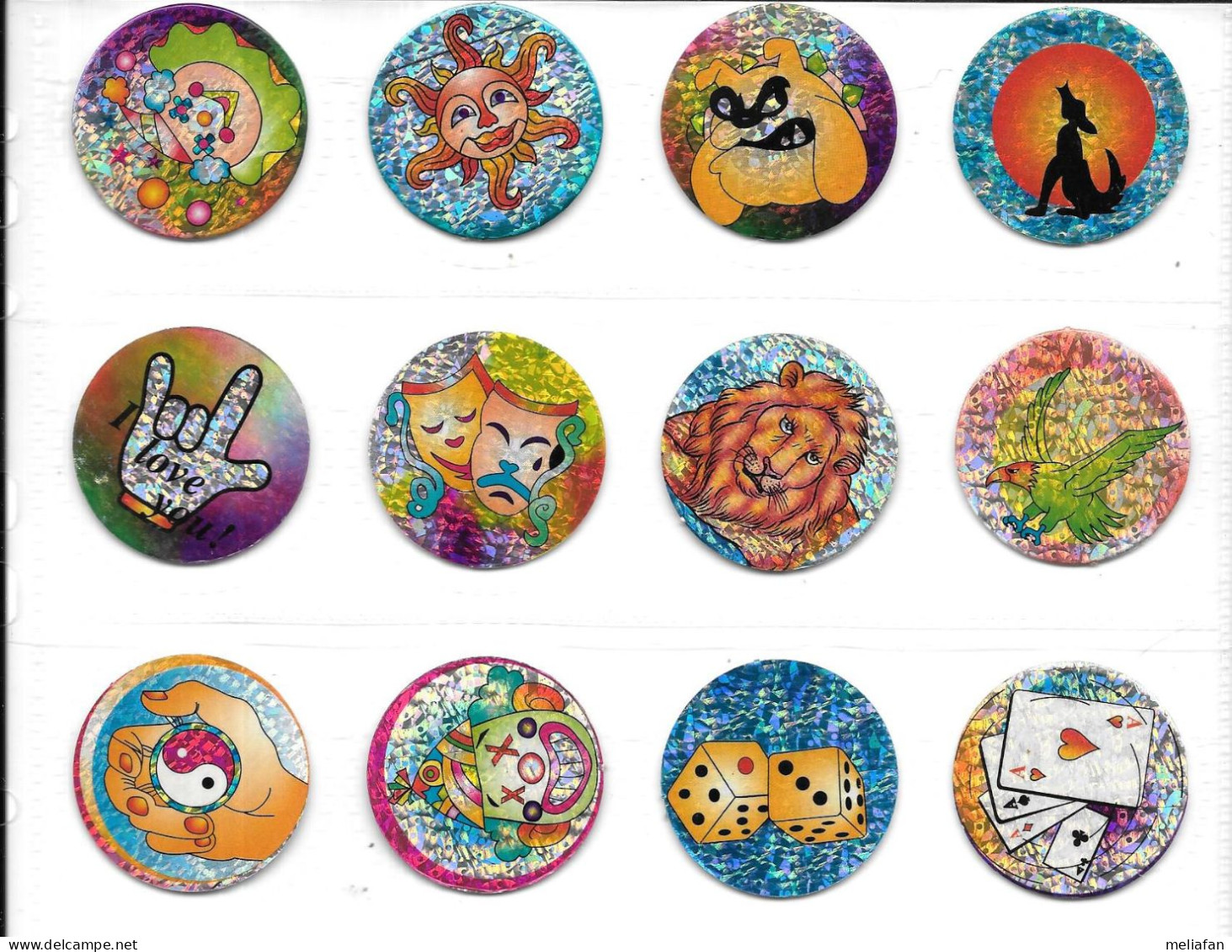 DG12 - SERIE 12 POGS ROYCO AIKI NODLES - Altri & Non Classificati