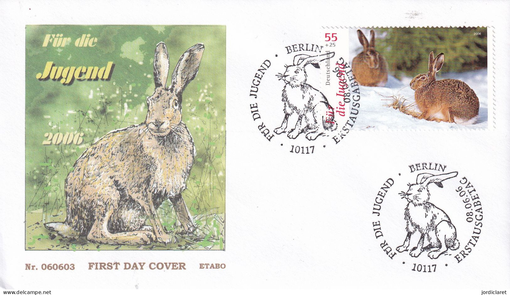 FDC  2006 ALEMANIA - Rabbits