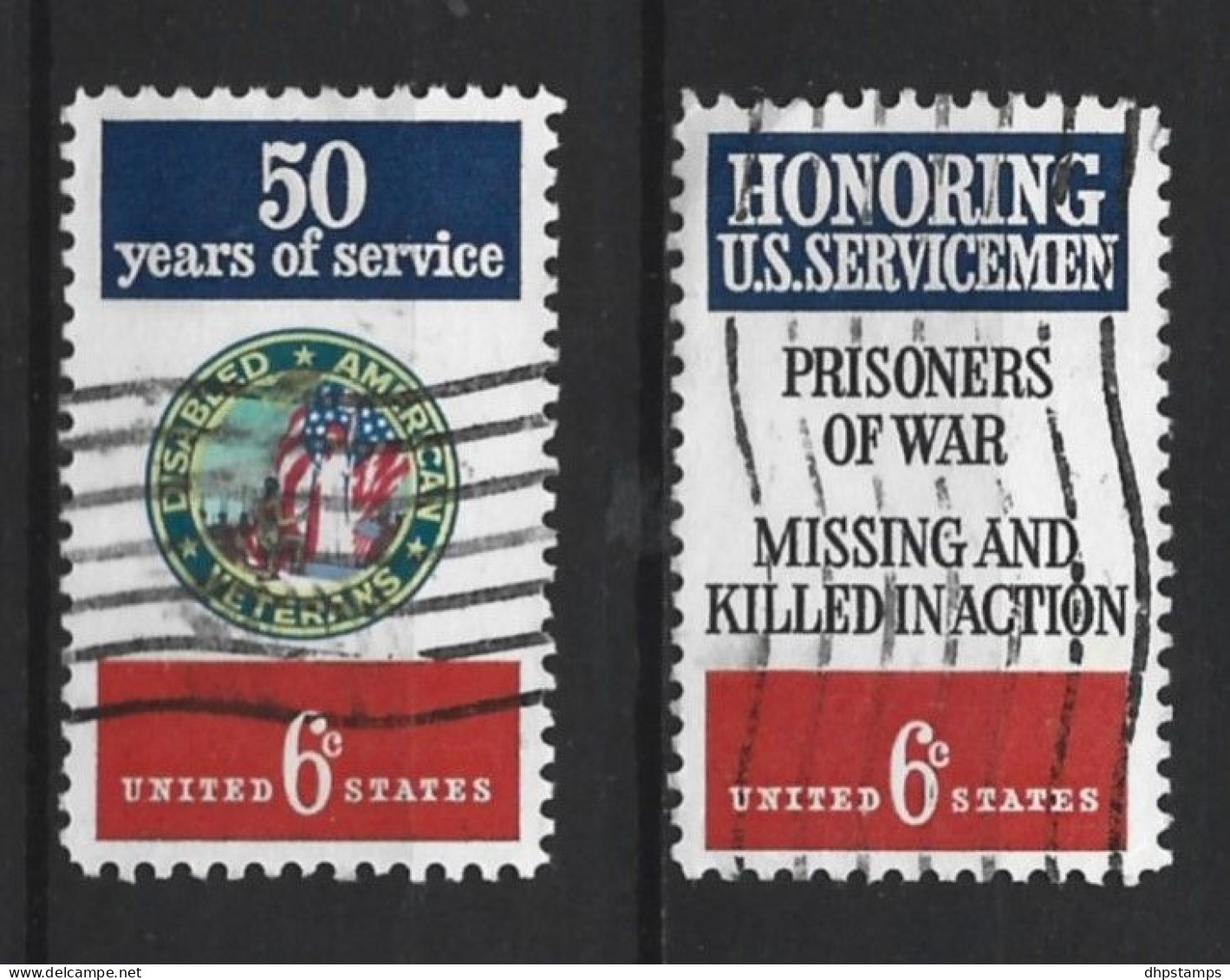 USA 1970 Disabled Veterans & U.S. Servicemen Y.T. 912/913 (0) - Gebraucht