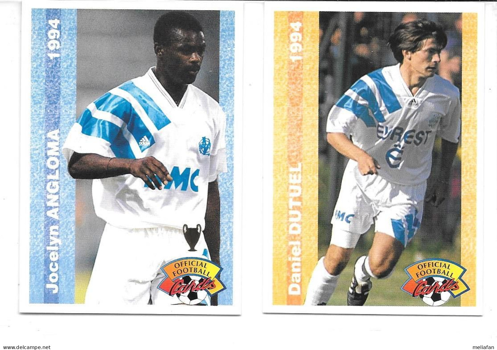 EL01 - LOT 11 CARTES PANINI 1994 + PREMIUM - OLYMPIQUE DE MARSEILLE OM - Trading Cards