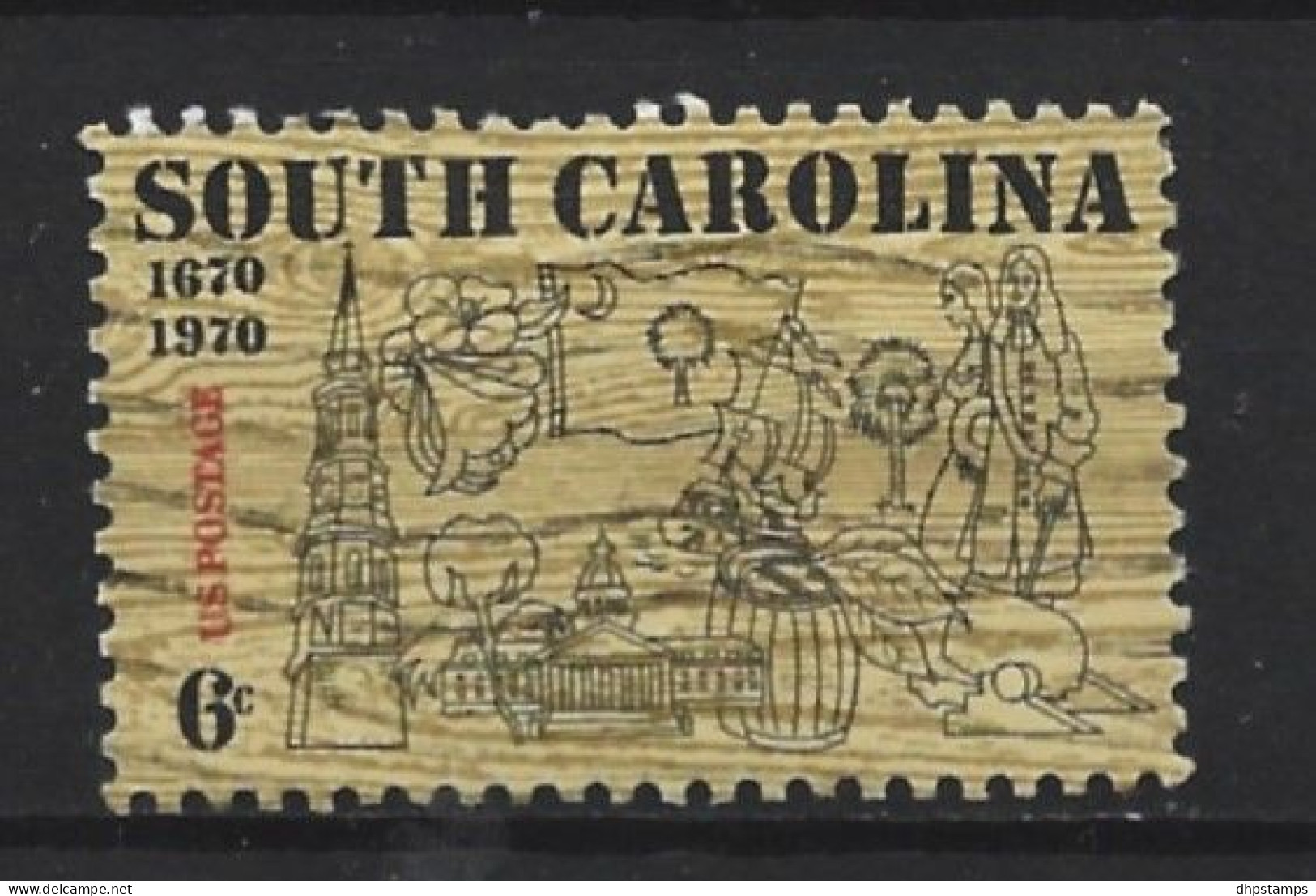 USA 1970 South Carolina Settlement Y.T. 900 (0) - Used Stamps