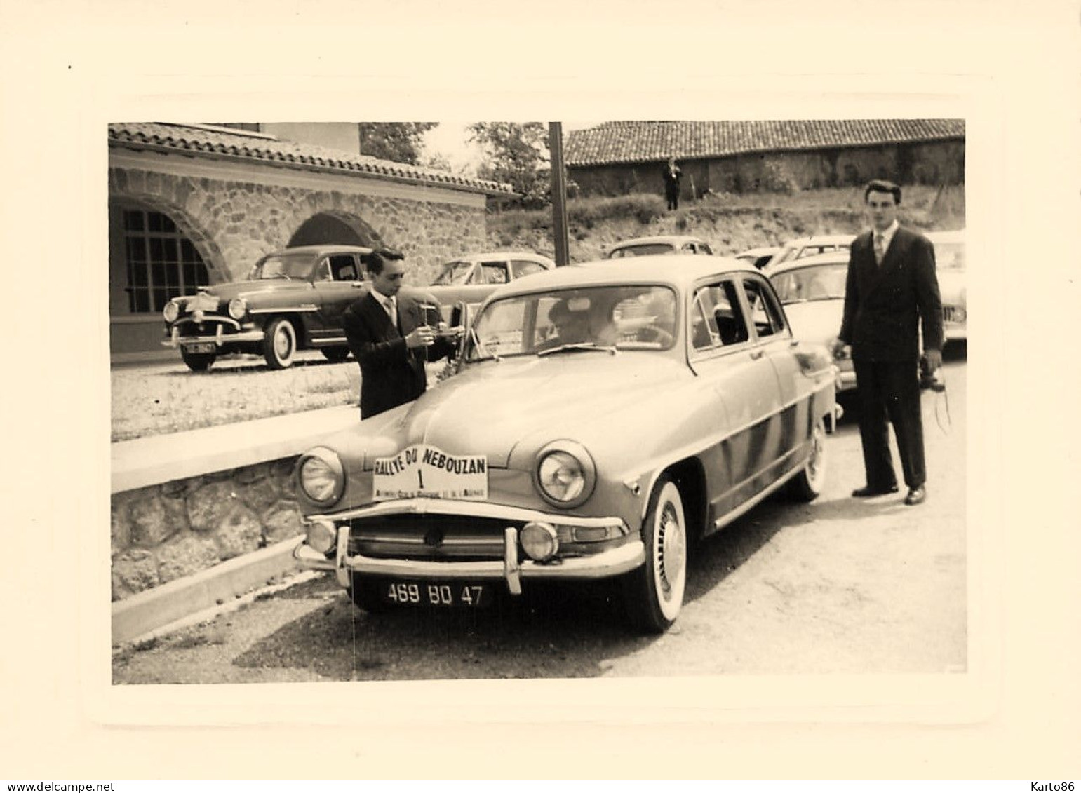 Rallye Du Nebouzan , Circuit Automobile , Course * 2 Photos Anciennes 11x8.4cm * Automobiles Voiture De Course Pilote - Rallye