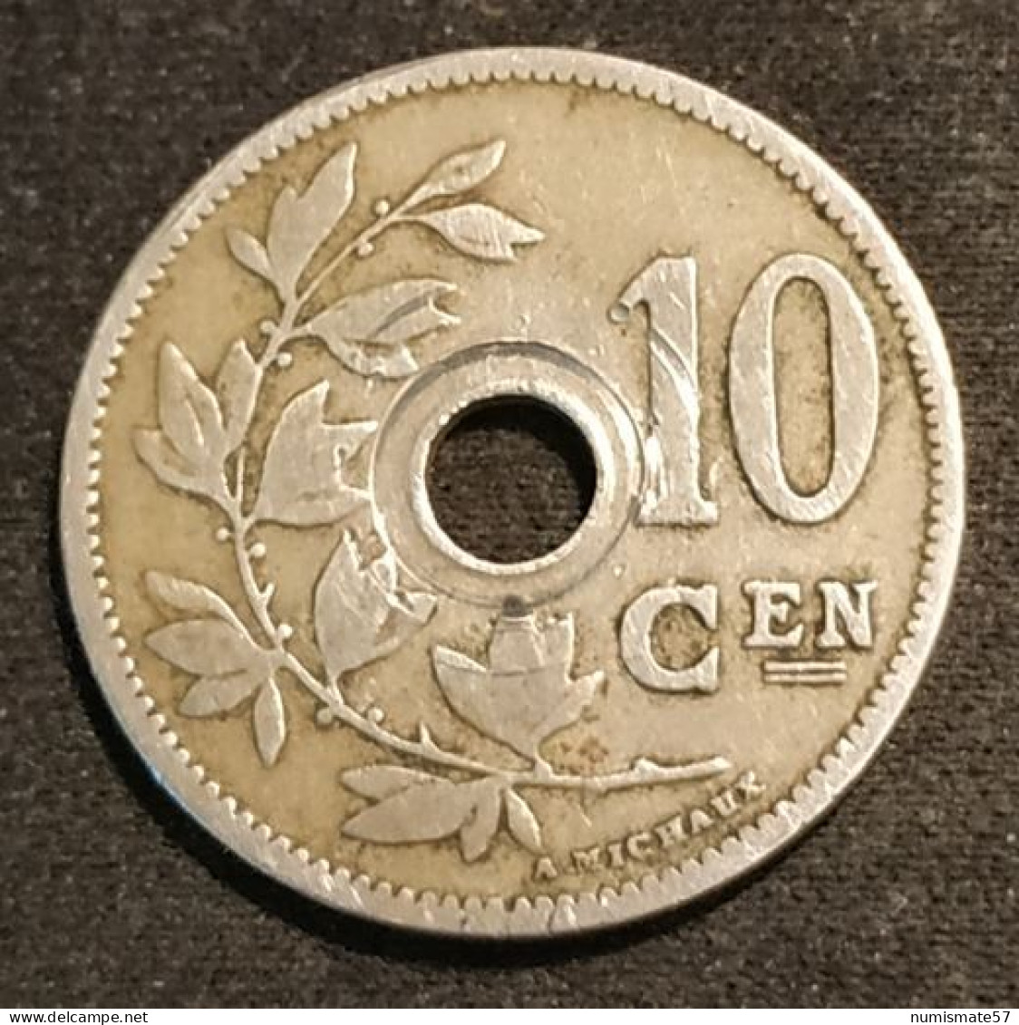 BELGIQUE - BELGIUM - 10 CENTIMES 1903 - Légende NL - Léopold II - Type Michaux - Petite Date - KM 49 - 10 Centimes