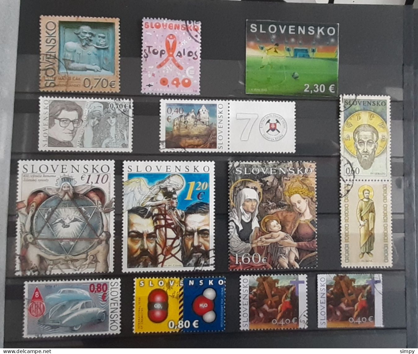 SLOVAKIA 2010 Lot Of Used Stamps - Usados