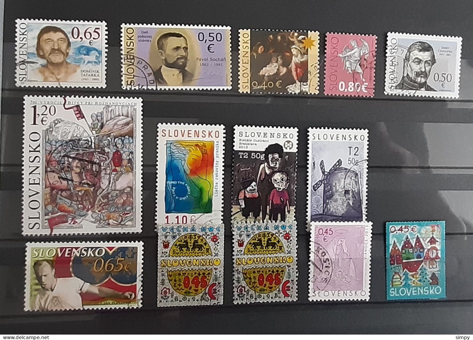 SLOVAKIA 2012 Lot Of Used Stamps - Usados