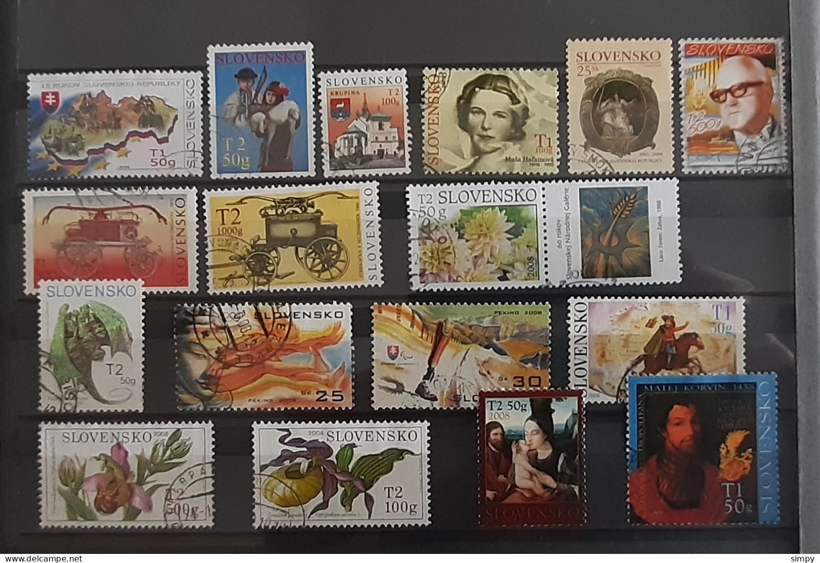 SLOVAKIA 2008 Lot Of Used Stamps - Gebraucht